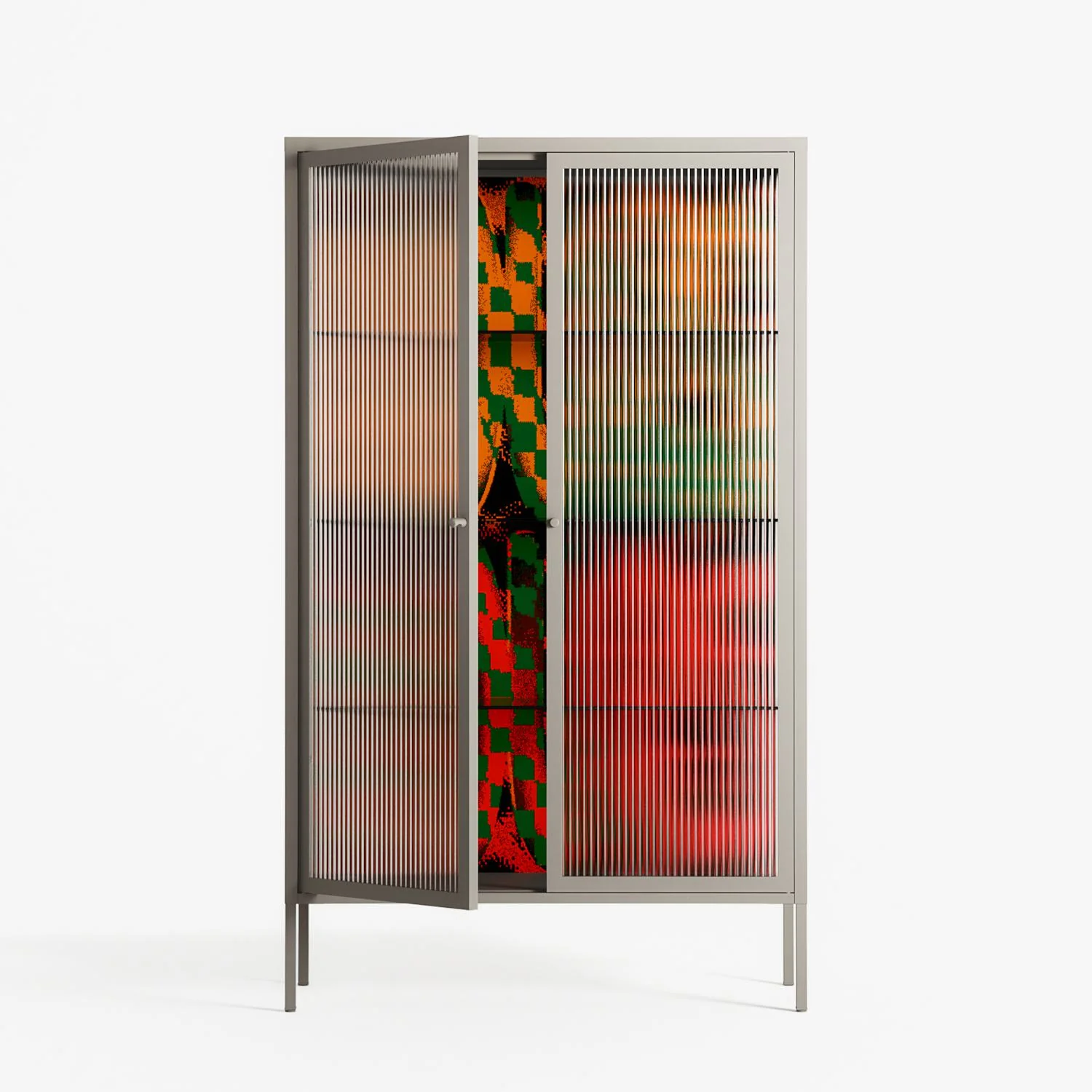 Hours - Cabinet - Oluwasheyi Adebayo - Pebble - Reeded glass - Image 2