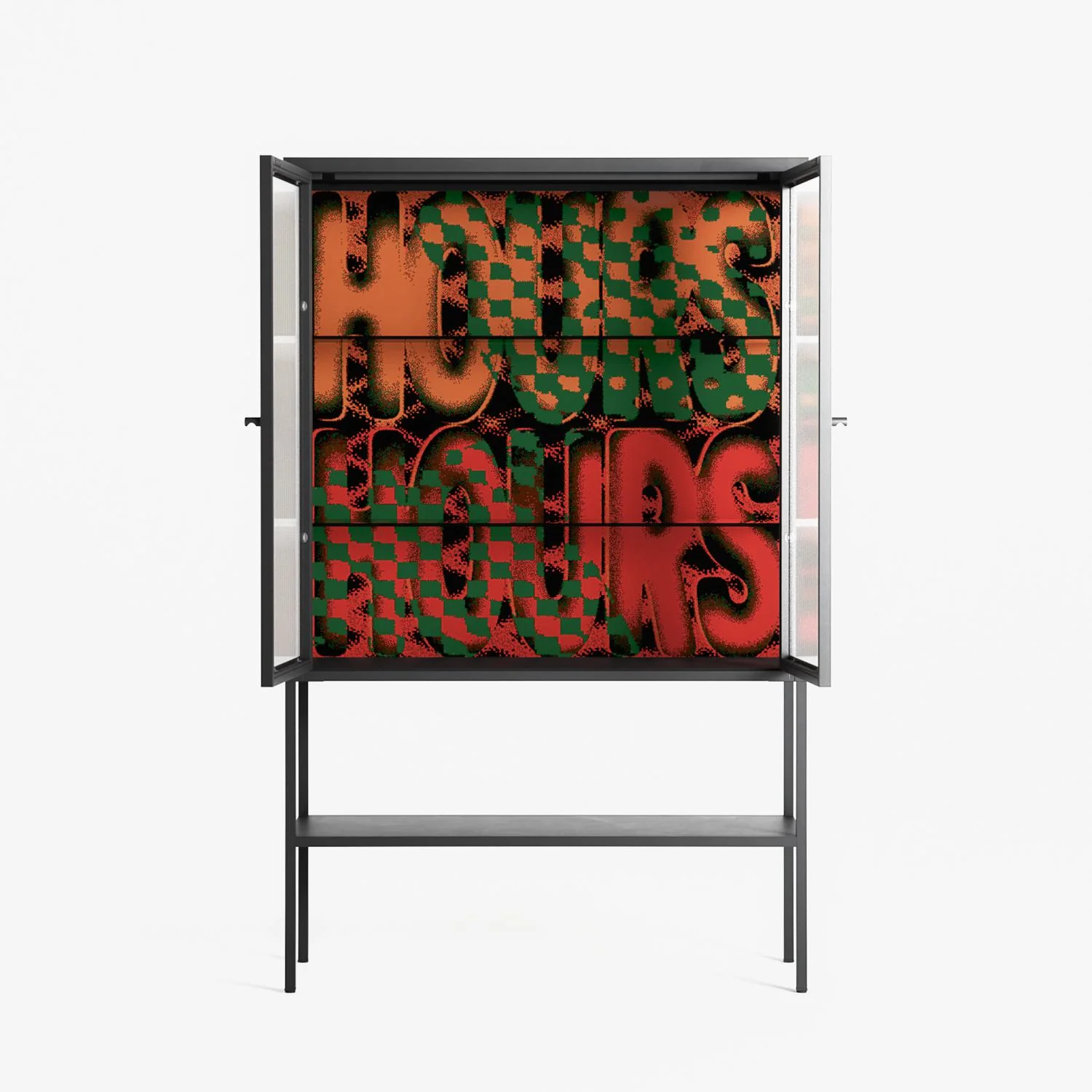 Hours - Loft Cabinet - Oluwasheyi Adebayo - Antracite - Reeded glass - Image 3