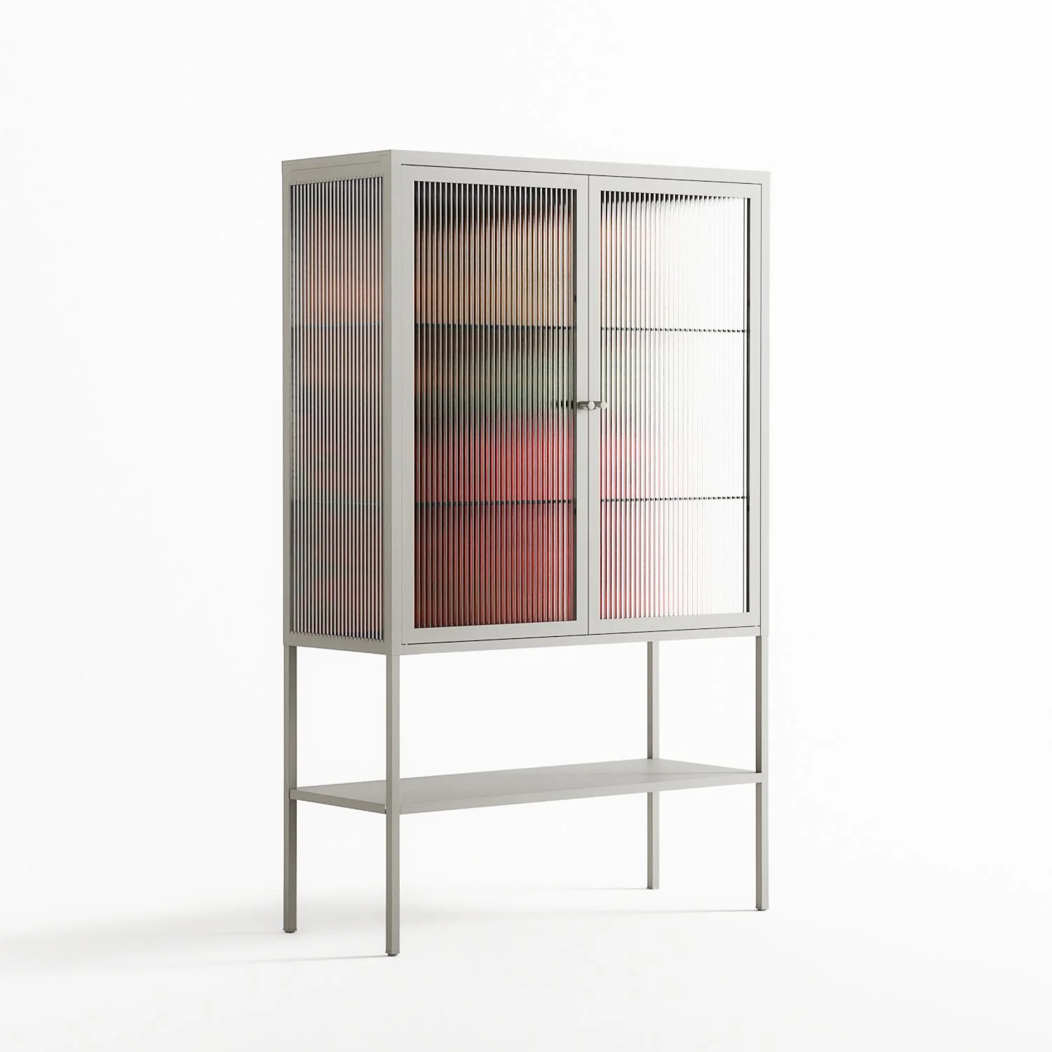 Hours - Loft Cabinet - Oluwasheyi Adebayo - Chalk - Reeded glass - Image 4