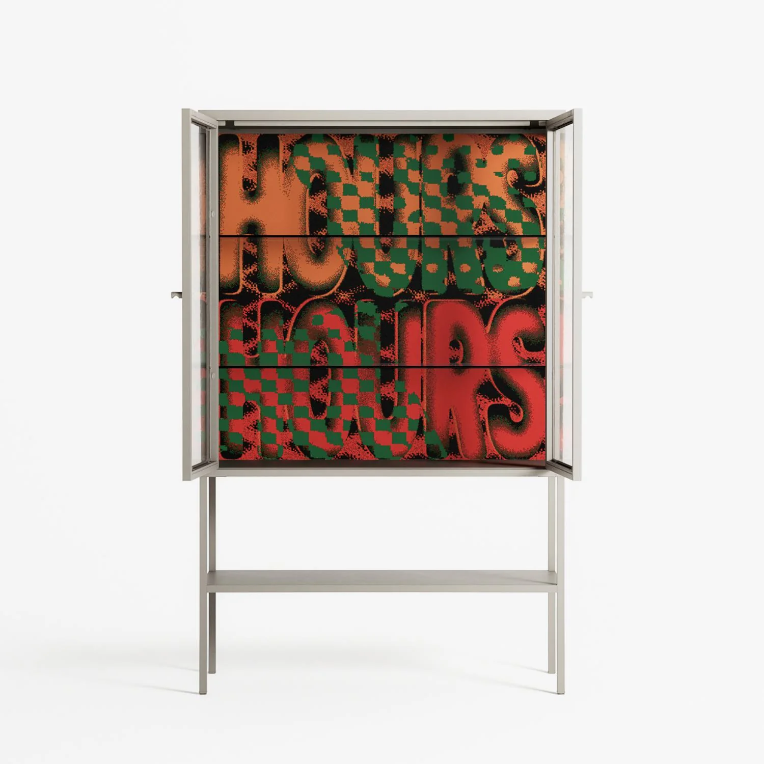 Hours - Loft Cabinet - Oluwasheyi Adebayo - Pebble - Clear glass - Image 3