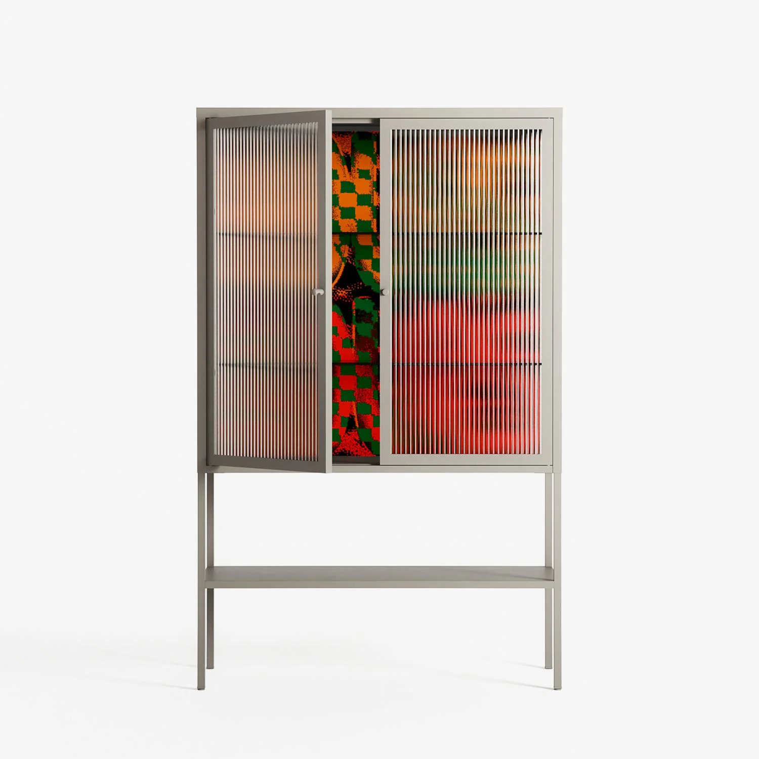 Hours - Loft Cabinet - Oluwasheyi Adebayo - Pebble - Reeded glass - Image 2