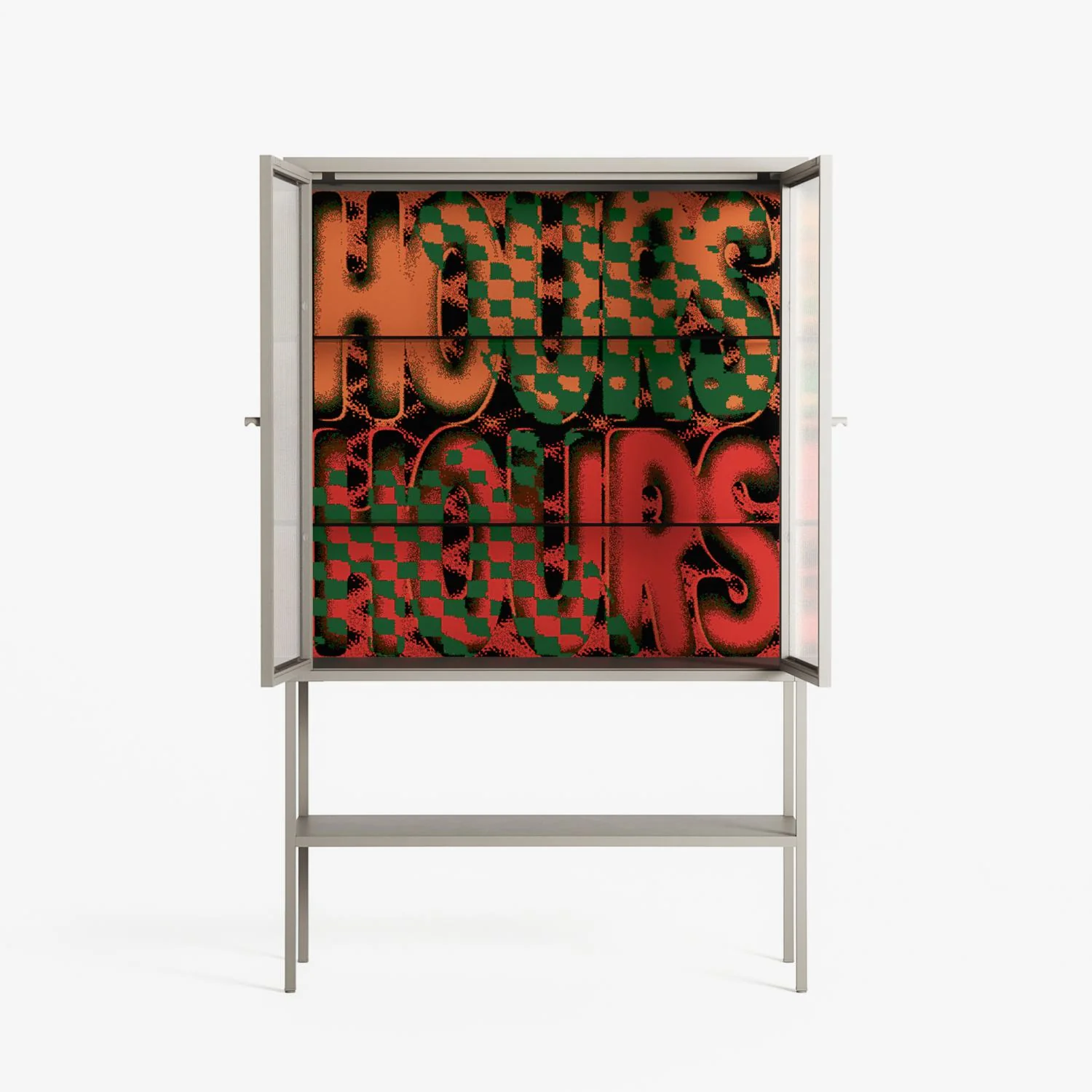 Hours - Loft Cabinet - Oluwasheyi Adebayo - Pebble - Reeded glass - Image 3