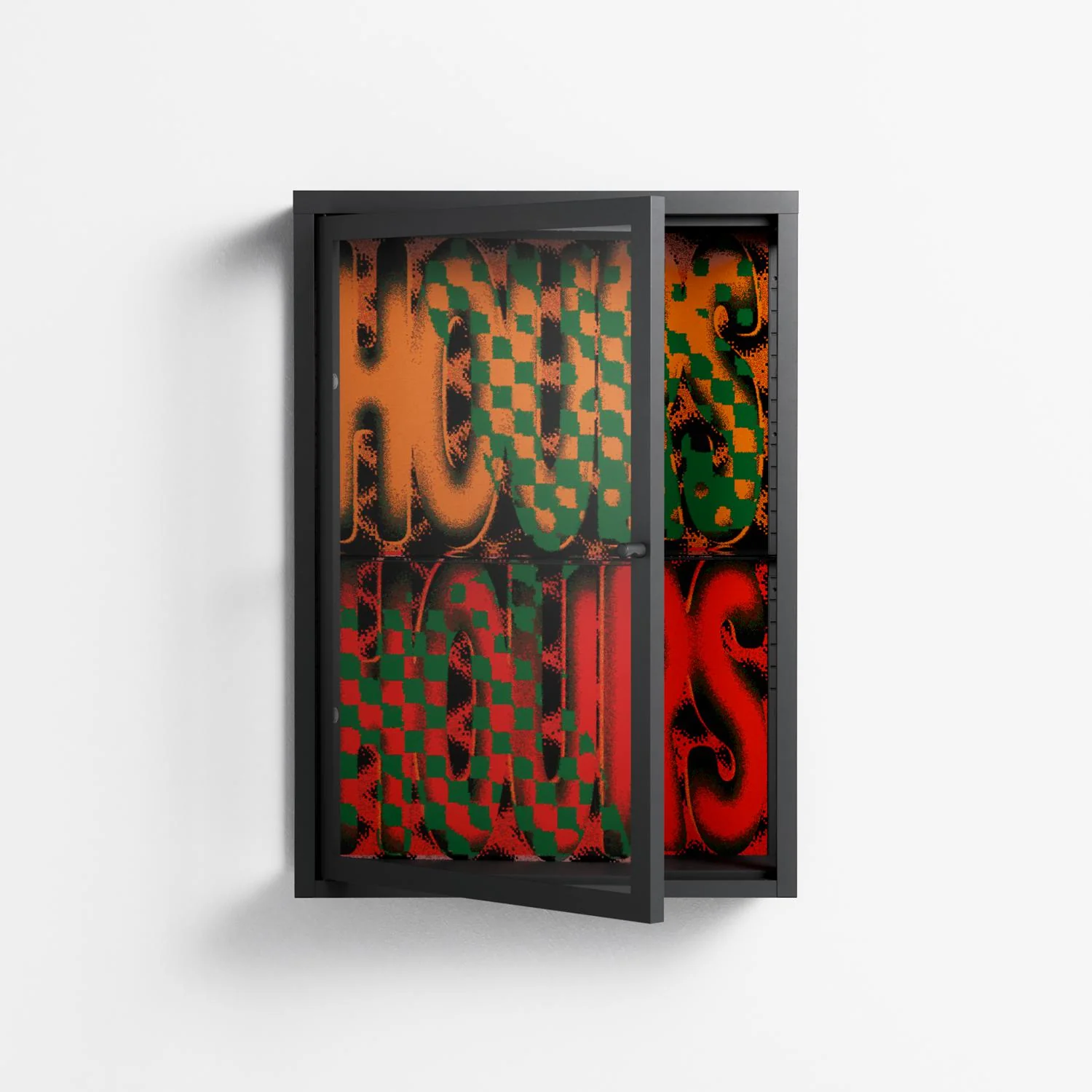 Hours - Wall Cabinet - Oluwasheyi Adebayo - Antracite - Clear glass - Image 2