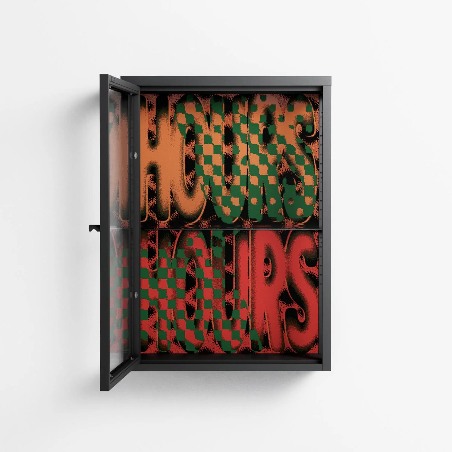 Hours - Wall Cabinet - Oluwasheyi Adebayo - Antracite - Clear glass - Image 3