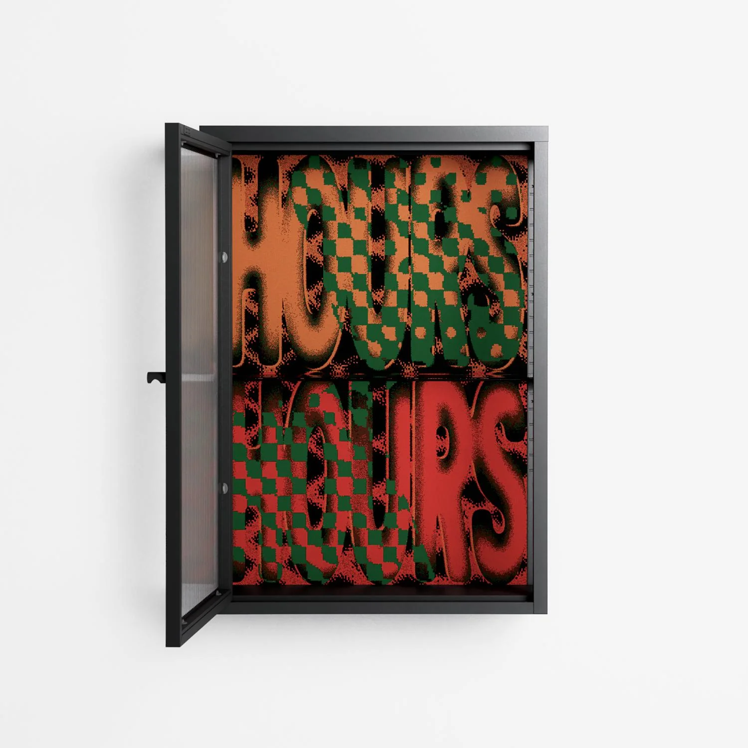 Hours - Wall Cabinet - Oluwasheyi Adebayo - Antracite - Reeded glass - Image 3