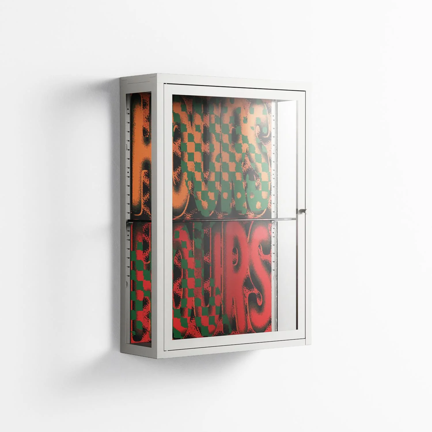 Hours - Wall Cabinet - Oluwasheyi Adebayo - Chalk - Clear glass - Image 4