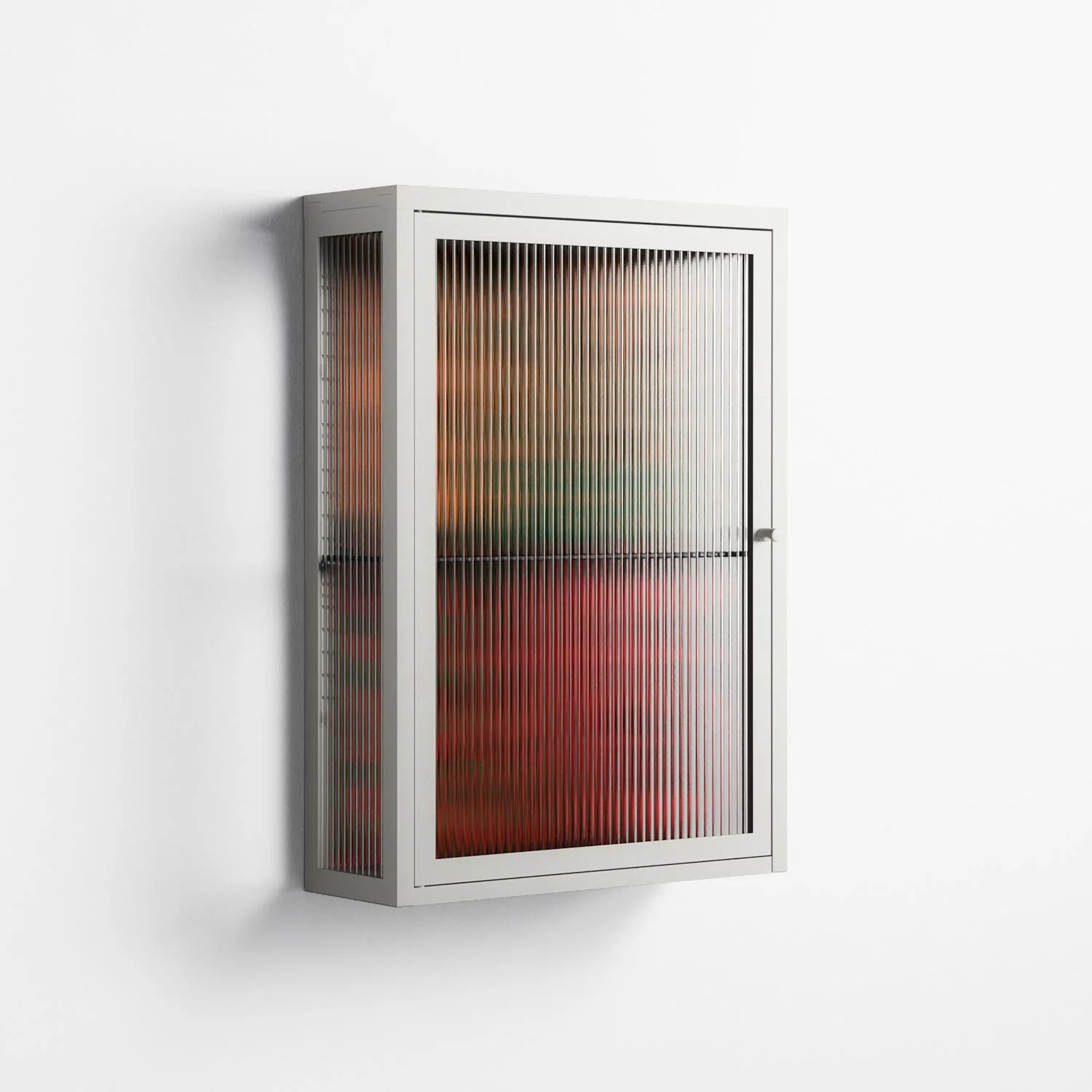 Hours - Wall Cabinet - Oluwasheyi Adebayo - Chalk - Reeded glass - Image 4