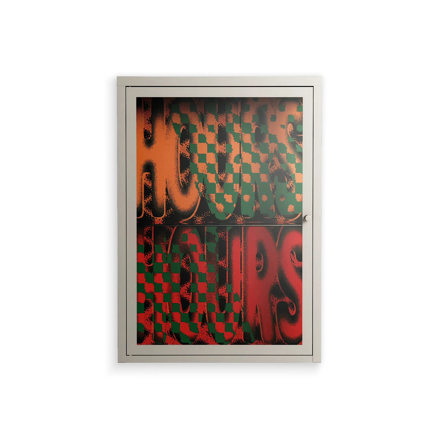 Hours - Wall Cabinet - Oluwasheyi Adebayo - Pebble - Clear glass