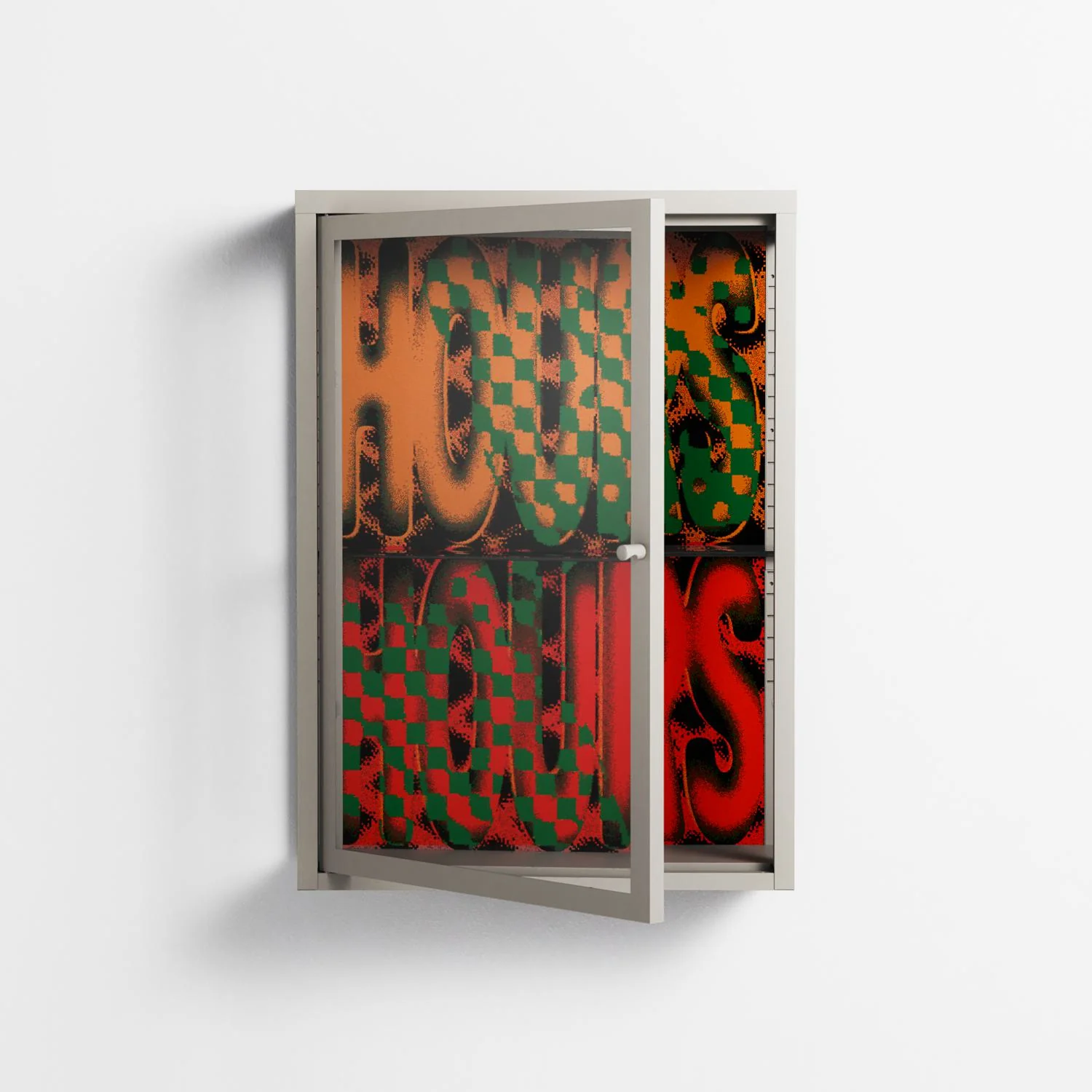 Hours - Wall Cabinet - Oluwasheyi Adebayo - Pebble - Clear glass - Image 2