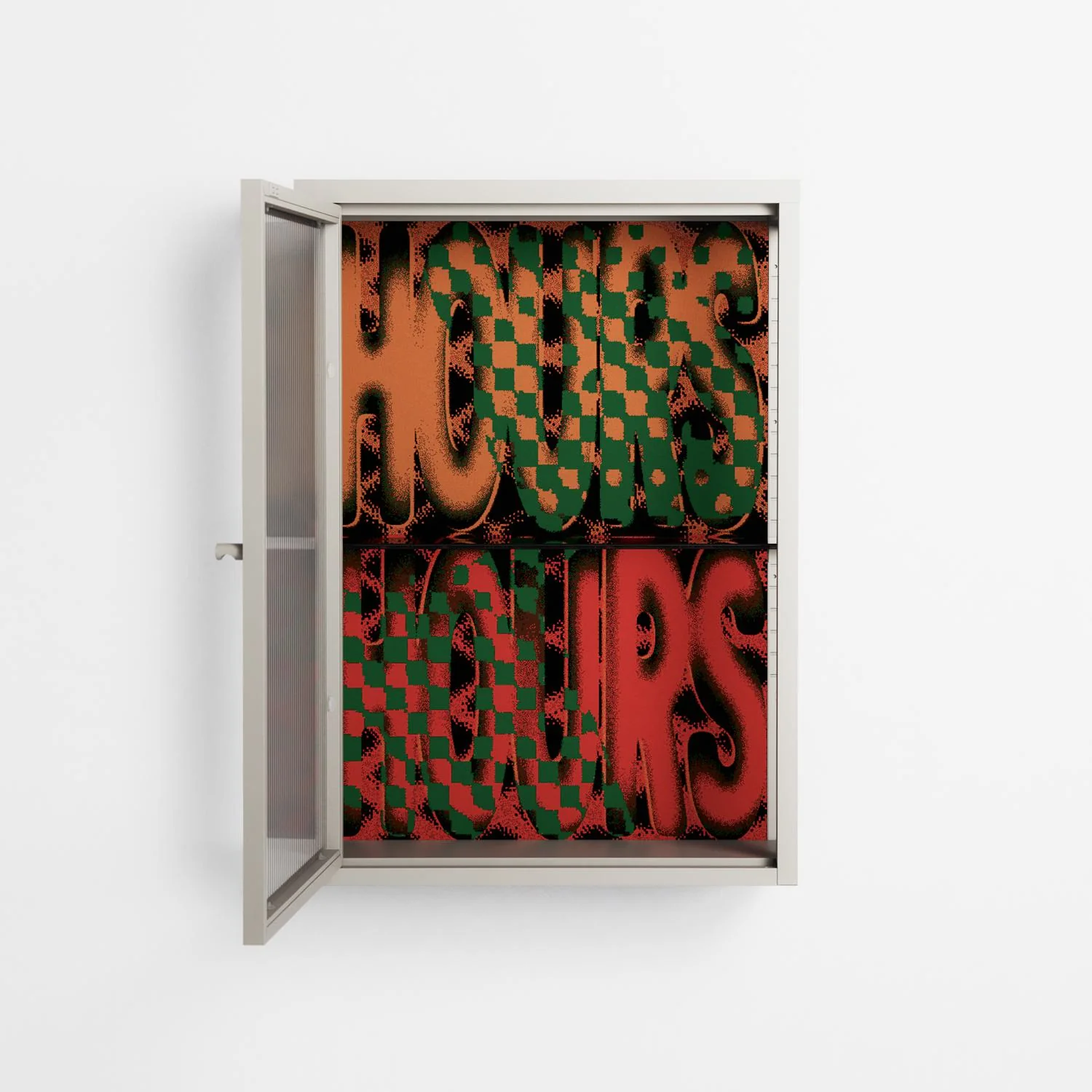 Hours - Wall Cabinet - Oluwasheyi Adebayo - Pebble - Reeded glass - Image 3