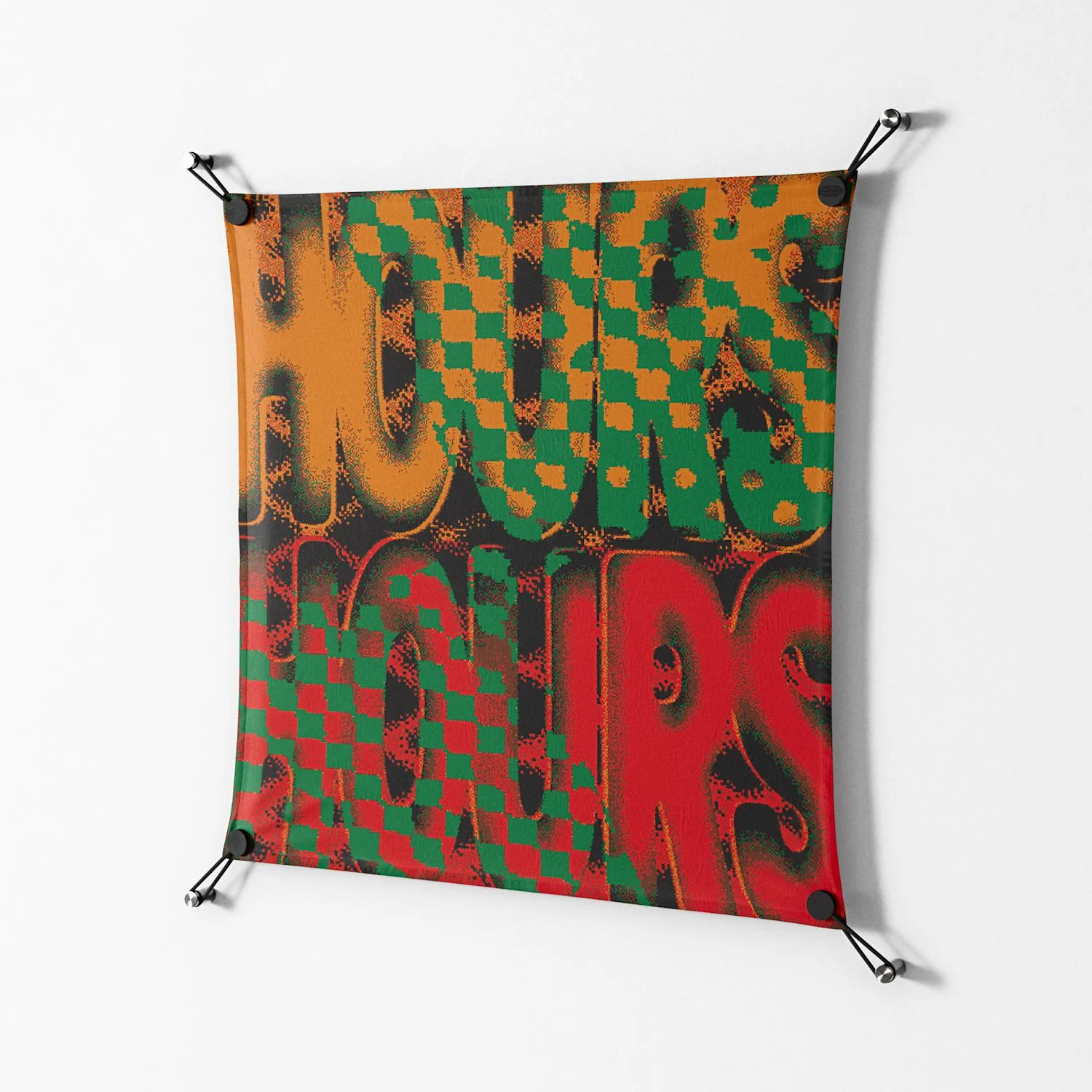 Hours - Work On Wall - Oluwasheyi Adebayo - Black - 70 x 70 cm - Image 2