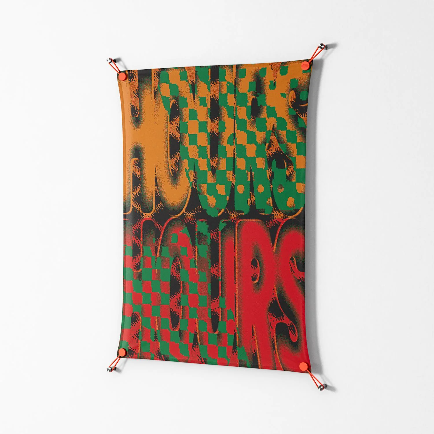 Hours - Work On Wall - Oluwasheyi Adebayo - Orange - 70 x 100 cm - Image 2