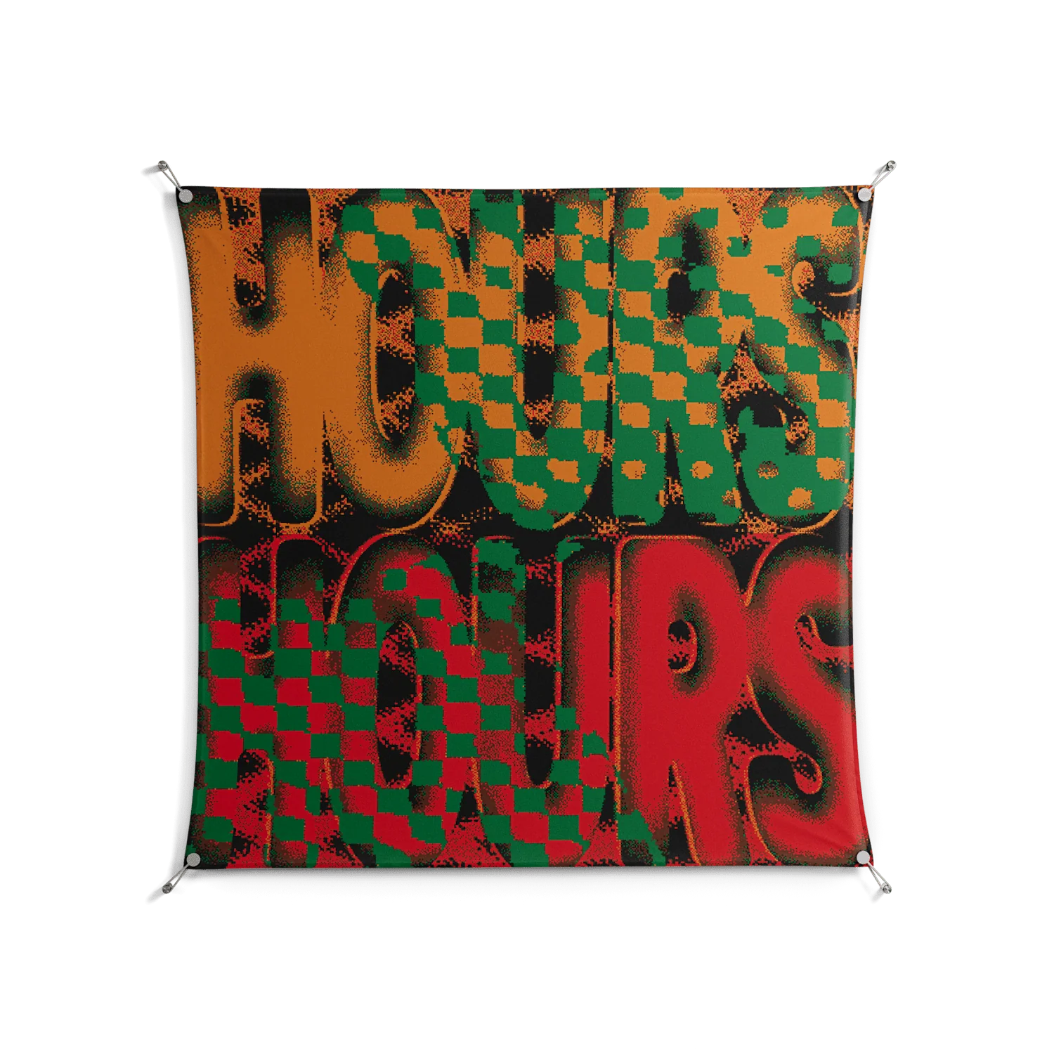 Hours - Work On Wall - Oluwasheyi Adebayo - Silver - 140 x 140 cm