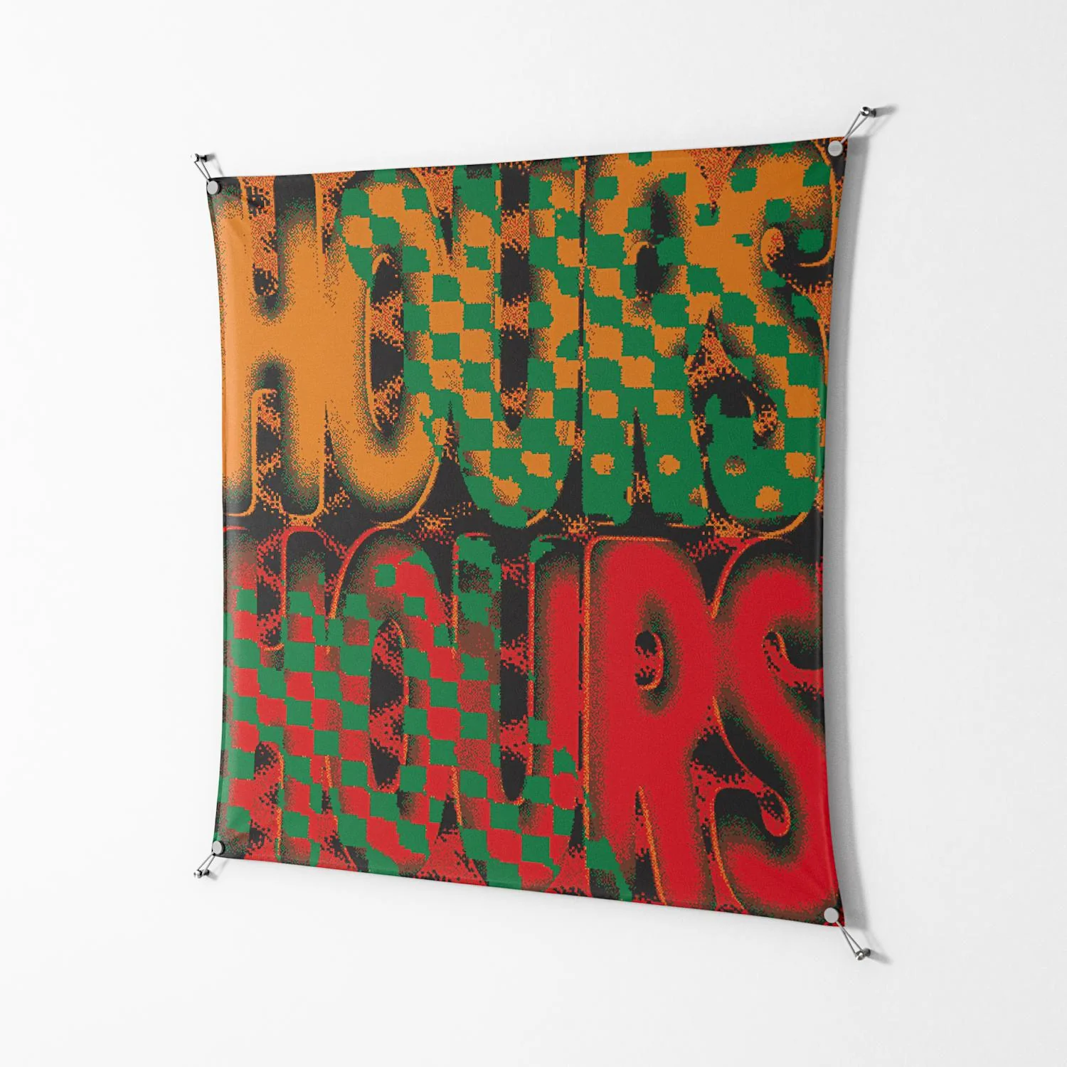 Hours - Work On Wall - Oluwasheyi Adebayo - Silver - 140 x 140 cm - Image 2