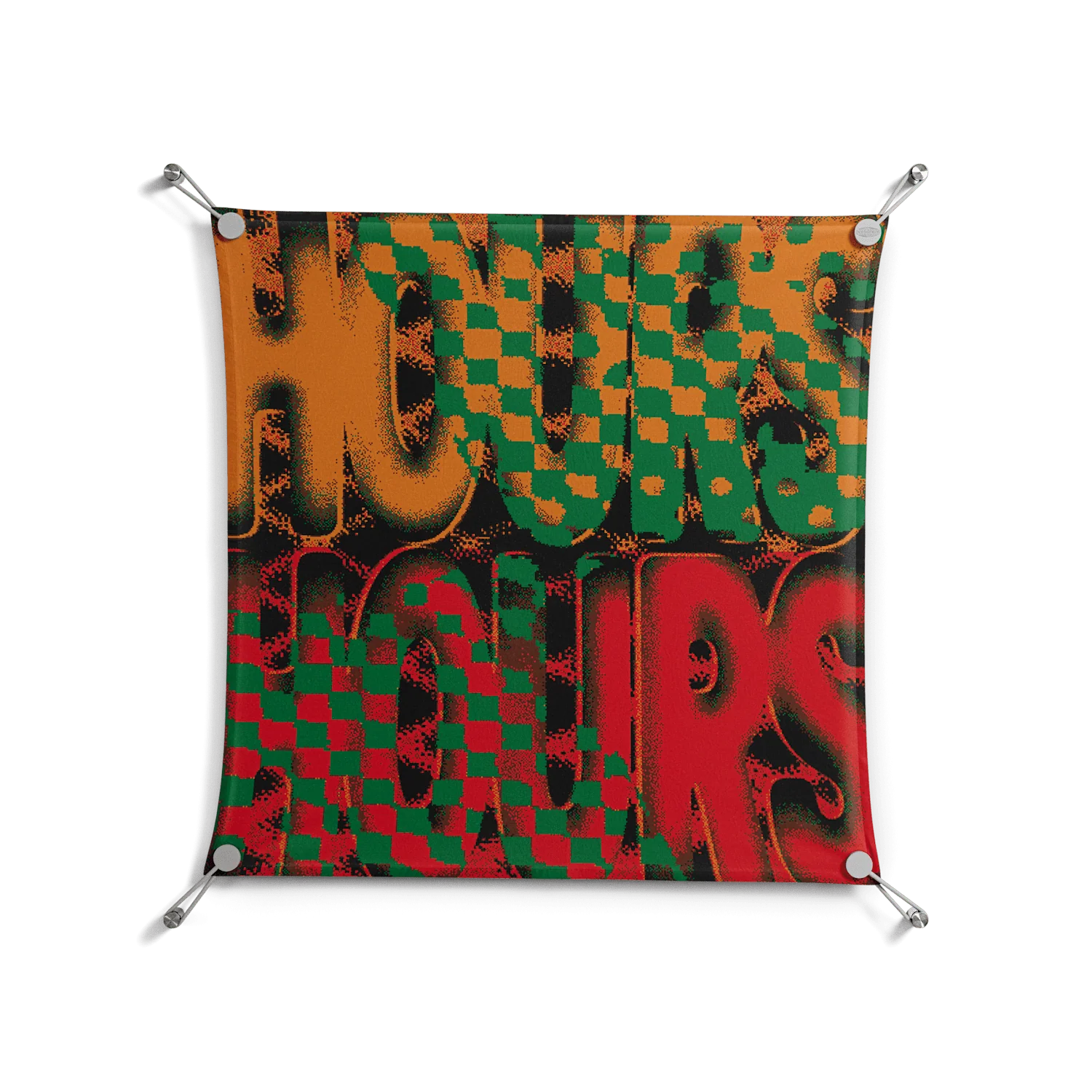 Hours - Work On Wall - Oluwasheyi Adebayo - Silver - 70 x 70 cm