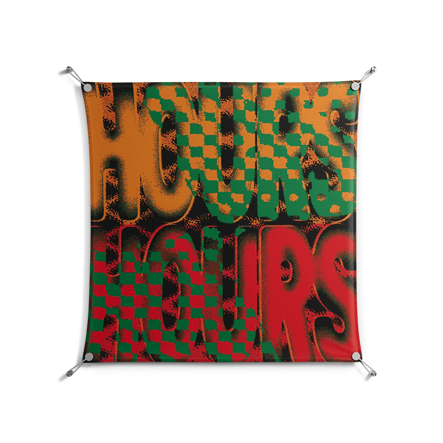 Hours - Work On Wall - Oluwasheyi Adebayo - Silver - 90 x 90 cm