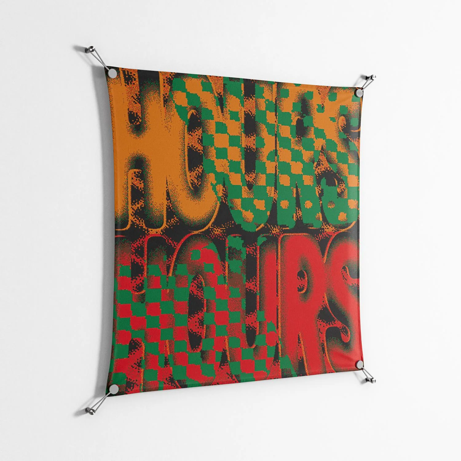 Hours - Work On Wall - Oluwasheyi Adebayo - Silver - 90 x 90 cm - Image 2