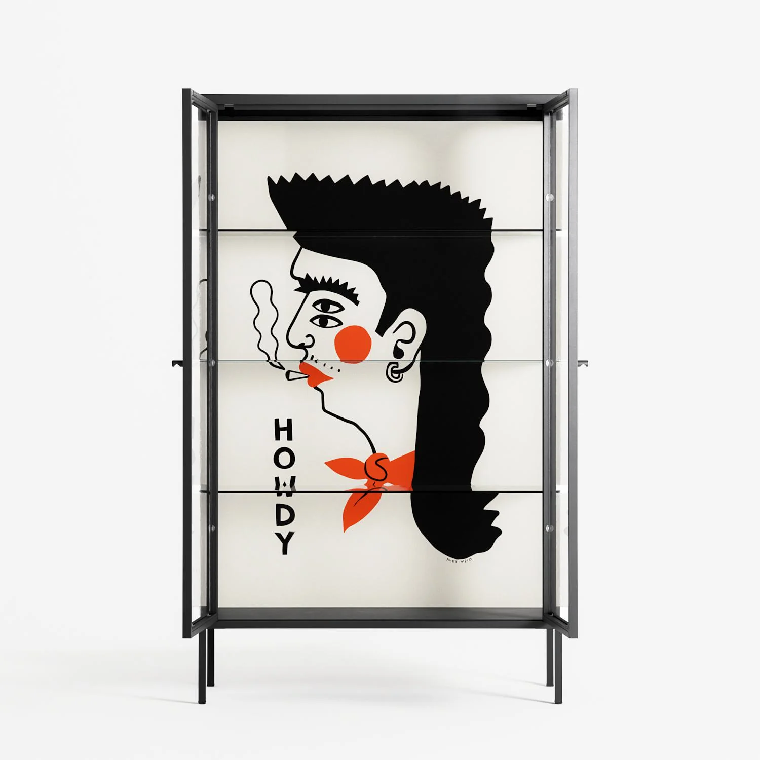 Howdy - Cabinet - Aley Wild - Antracite - Clear glass - Image 3