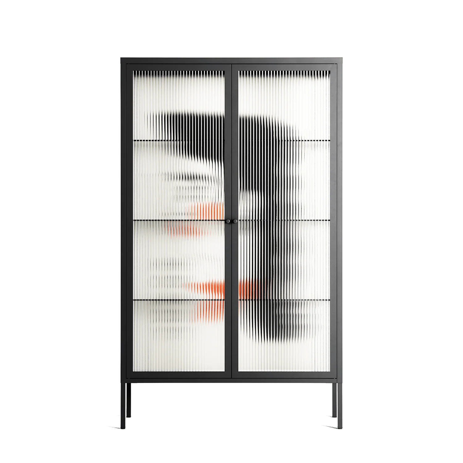 Howdy - Cabinet - Aley Wild - Antracite - Reeded glass
