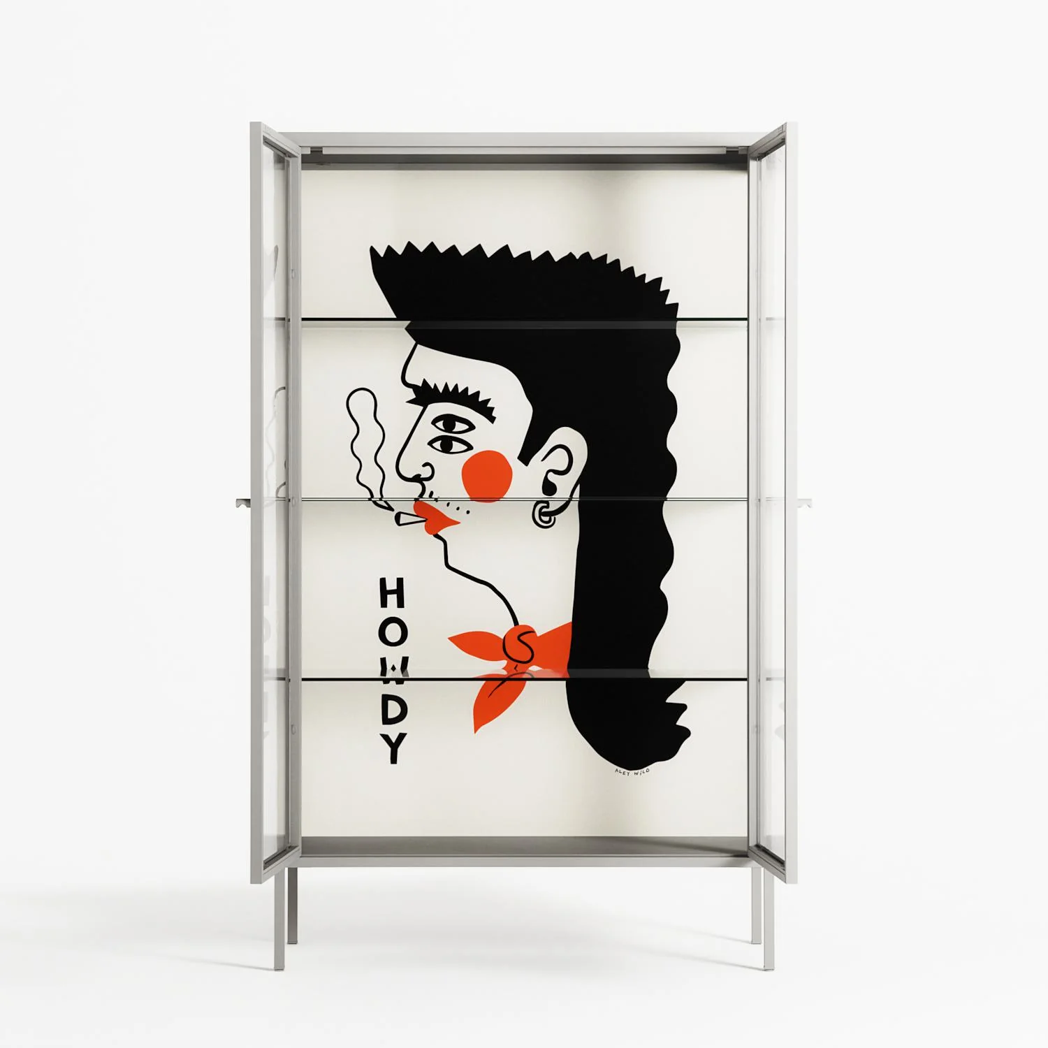 Howdy - Cabinet - Aley Wild - Chalk - Clear glass - Image 3