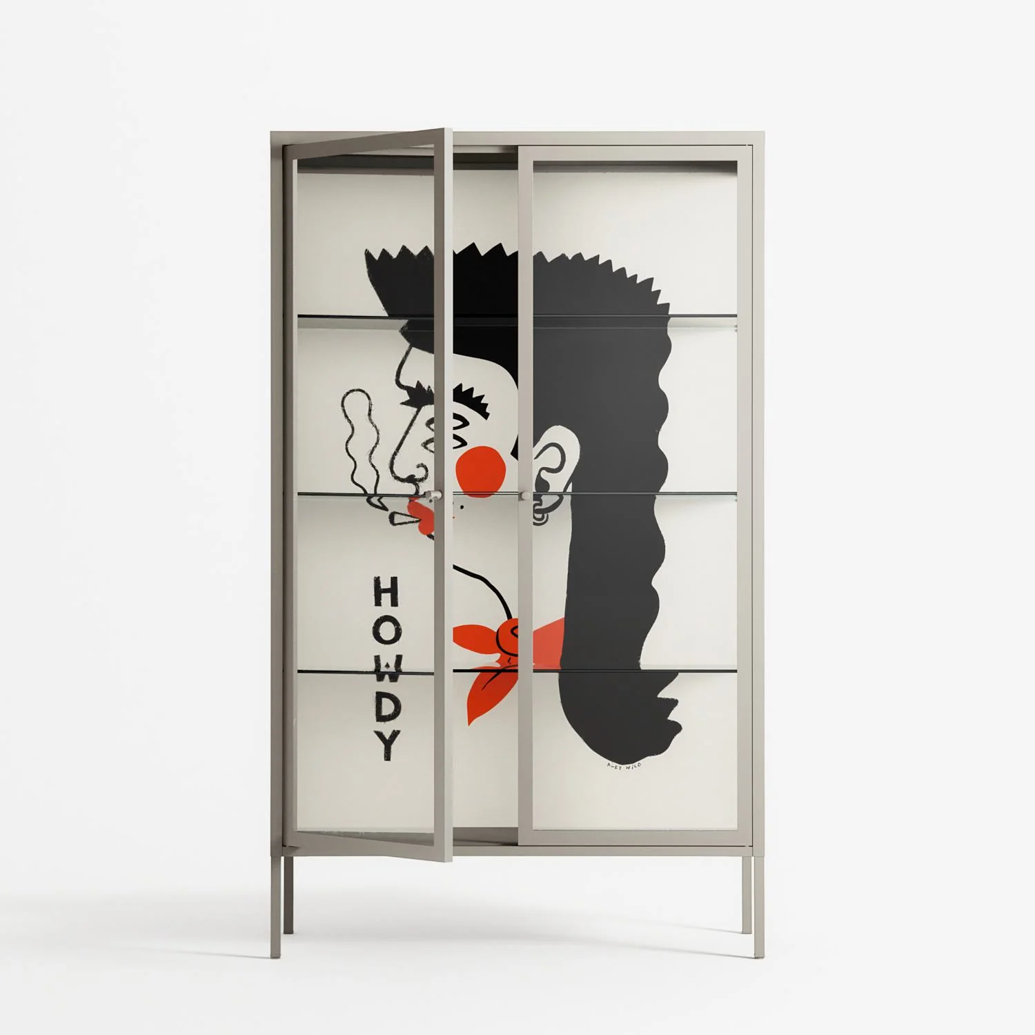 Howdy - Cabinet - Aley Wild - Pebble - Clear glass - Image 2