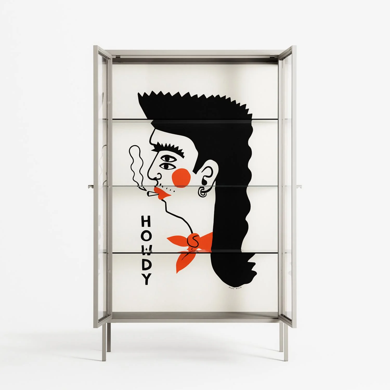 Howdy - Cabinet - Aley Wild - Pebble - Clear glass - Image 3