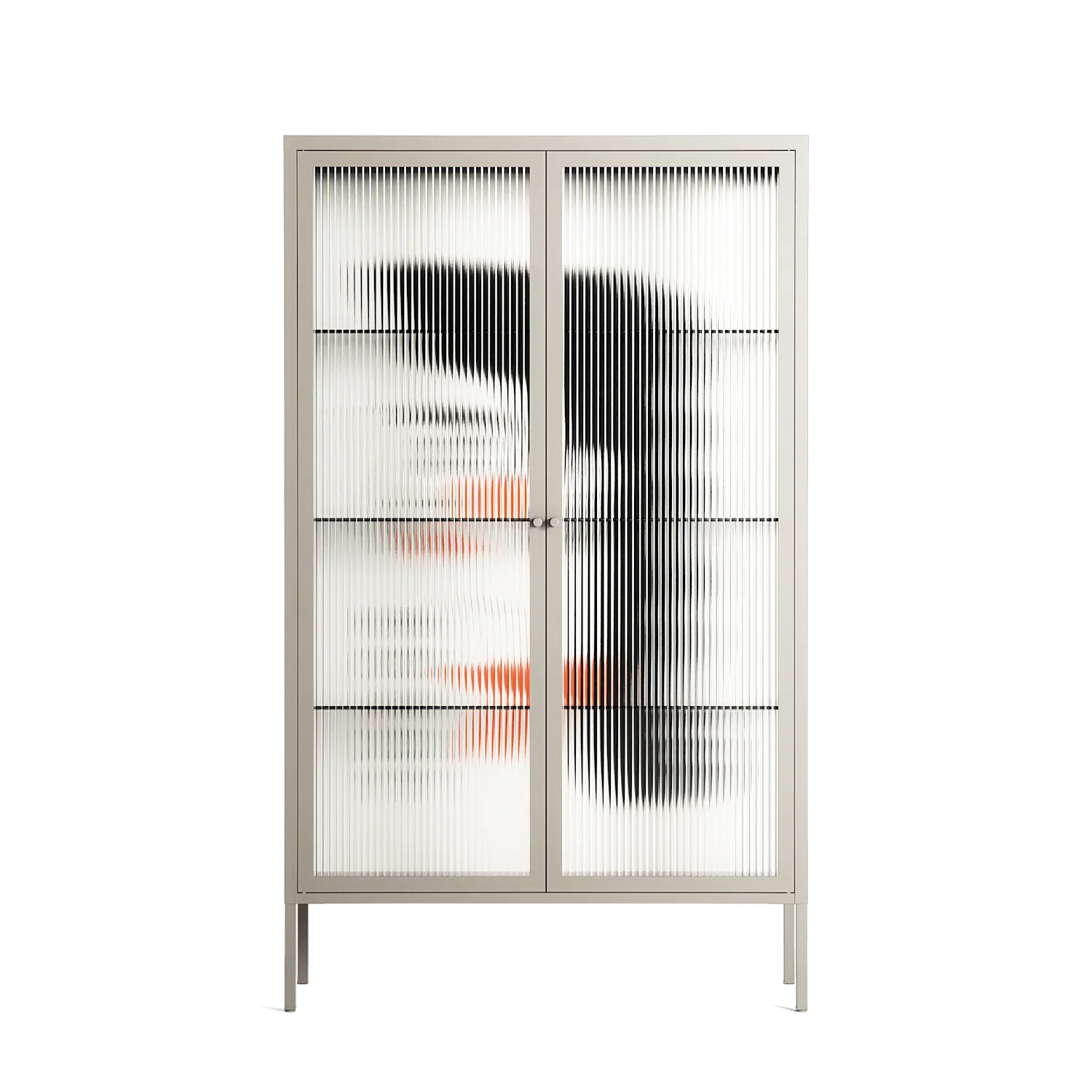 Howdy - Cabinet - Aley Wild - Pebble - Reeded glass