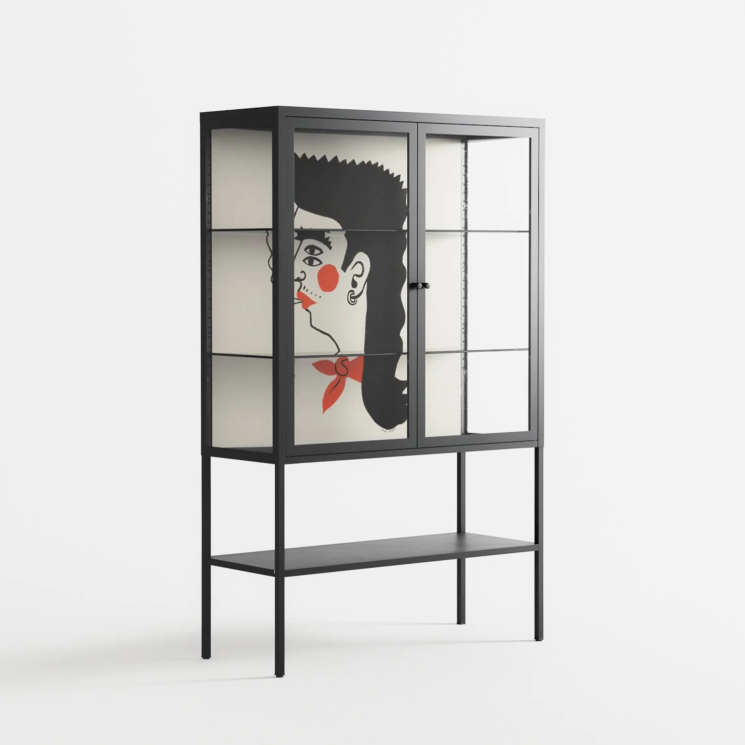 Howdy - Loft Cabinet - Aley Wild - Antracite - Clear glass - Image 4