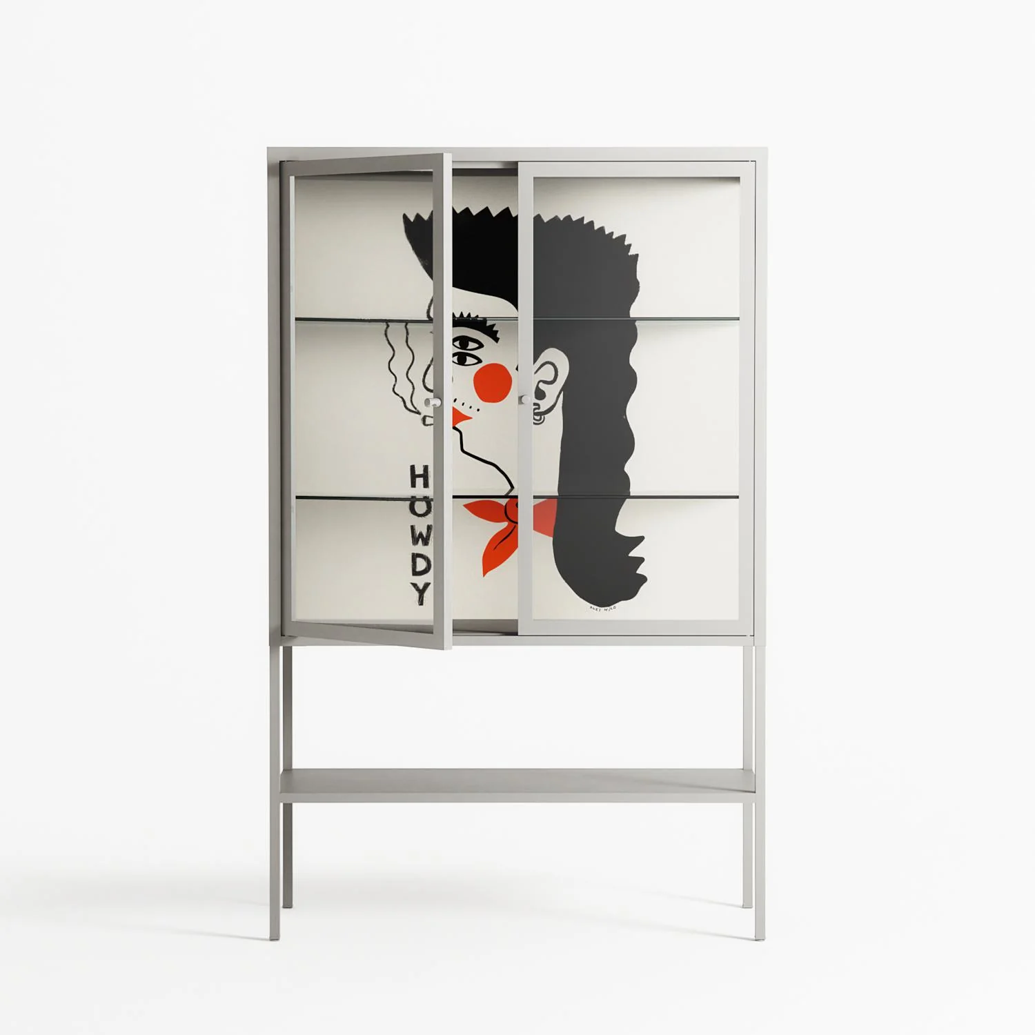 Howdy - Loft Cabinet - Aley Wild - Chalk - Clear glass - Image 2
