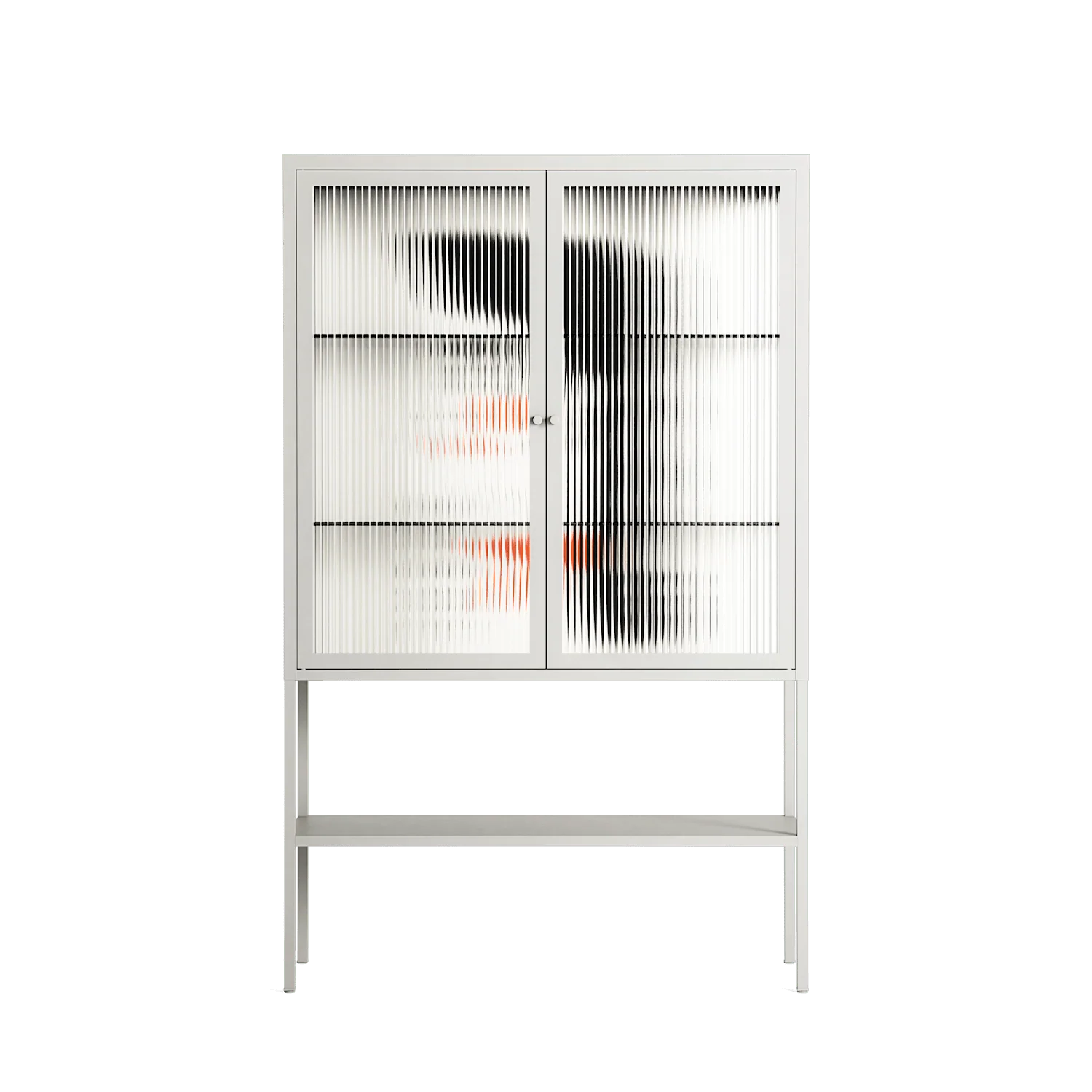 Howdy - Loft Cabinet - Aley Wild - Chalk - Reeded glass