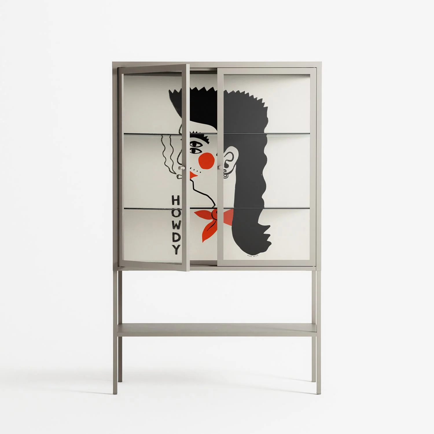 Howdy - Loft Cabinet - Aley Wild - Pebble - Clear glass - Image 2