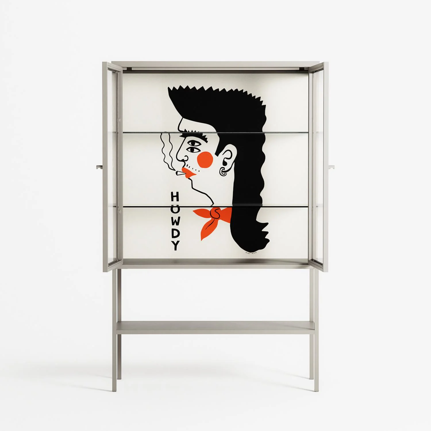 Howdy - Loft Cabinet - Aley Wild - Pebble - Clear glass - Image 3
