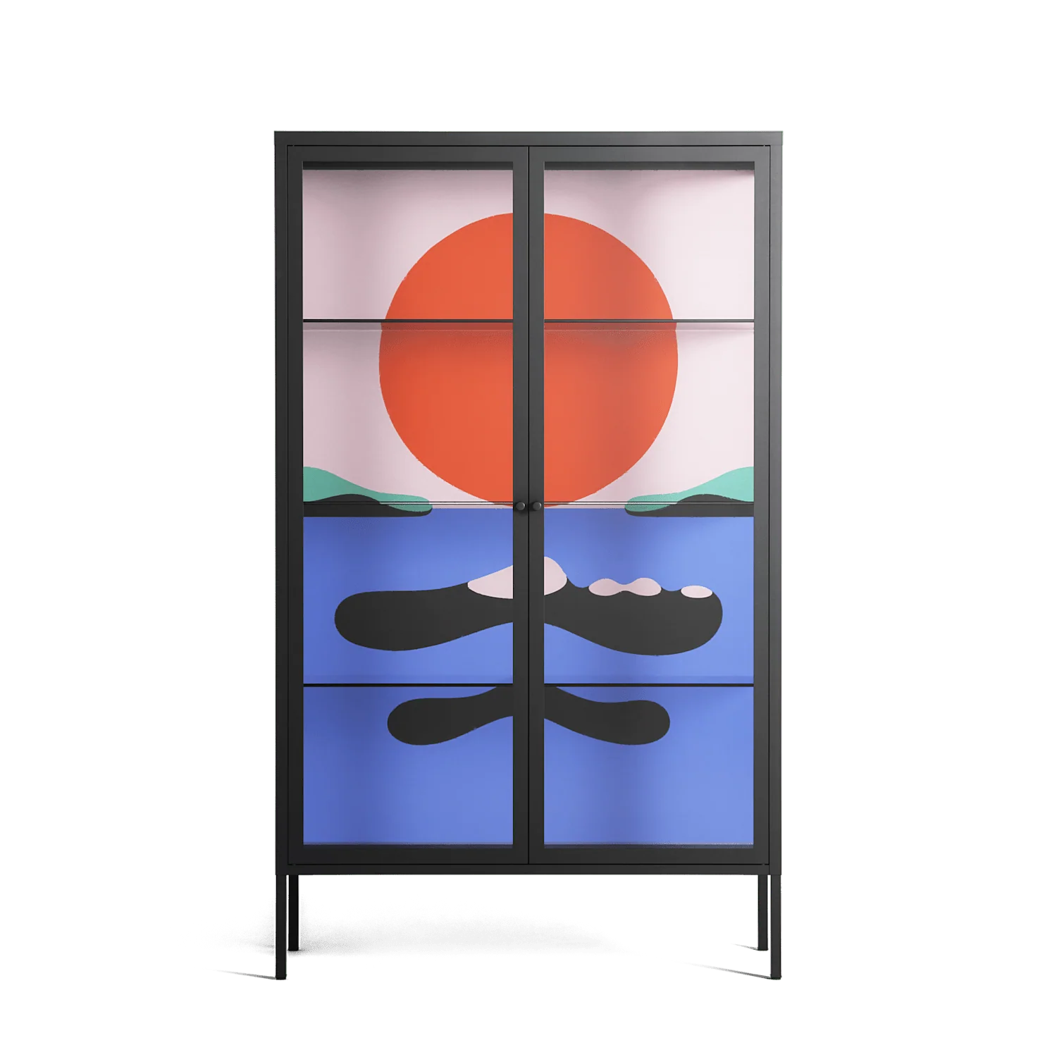 Immergé - Cabinet - David Vanadia - Antracite - Clear glass