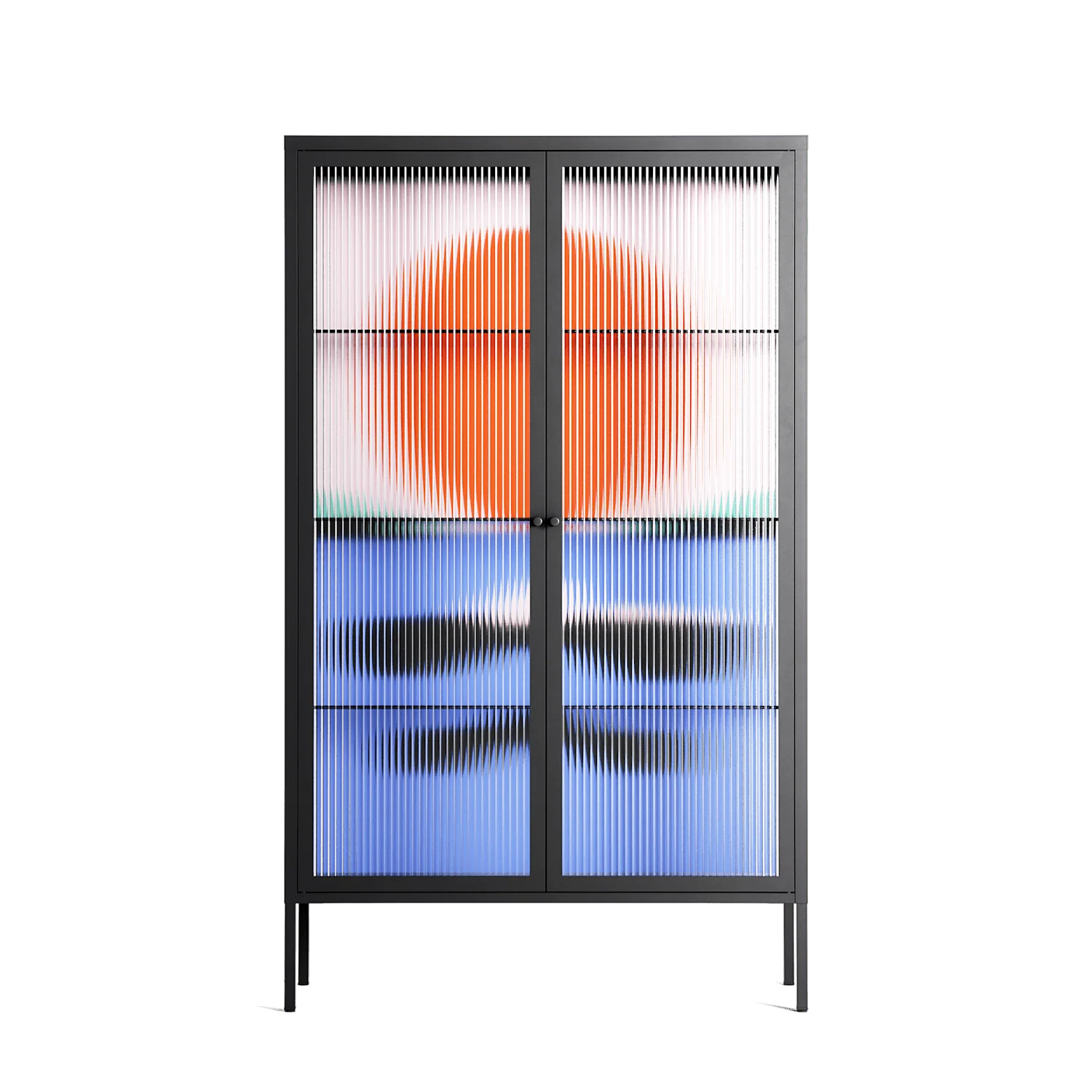 Immergé - Cabinet - David Vanadia - Antracite - Reeded glass