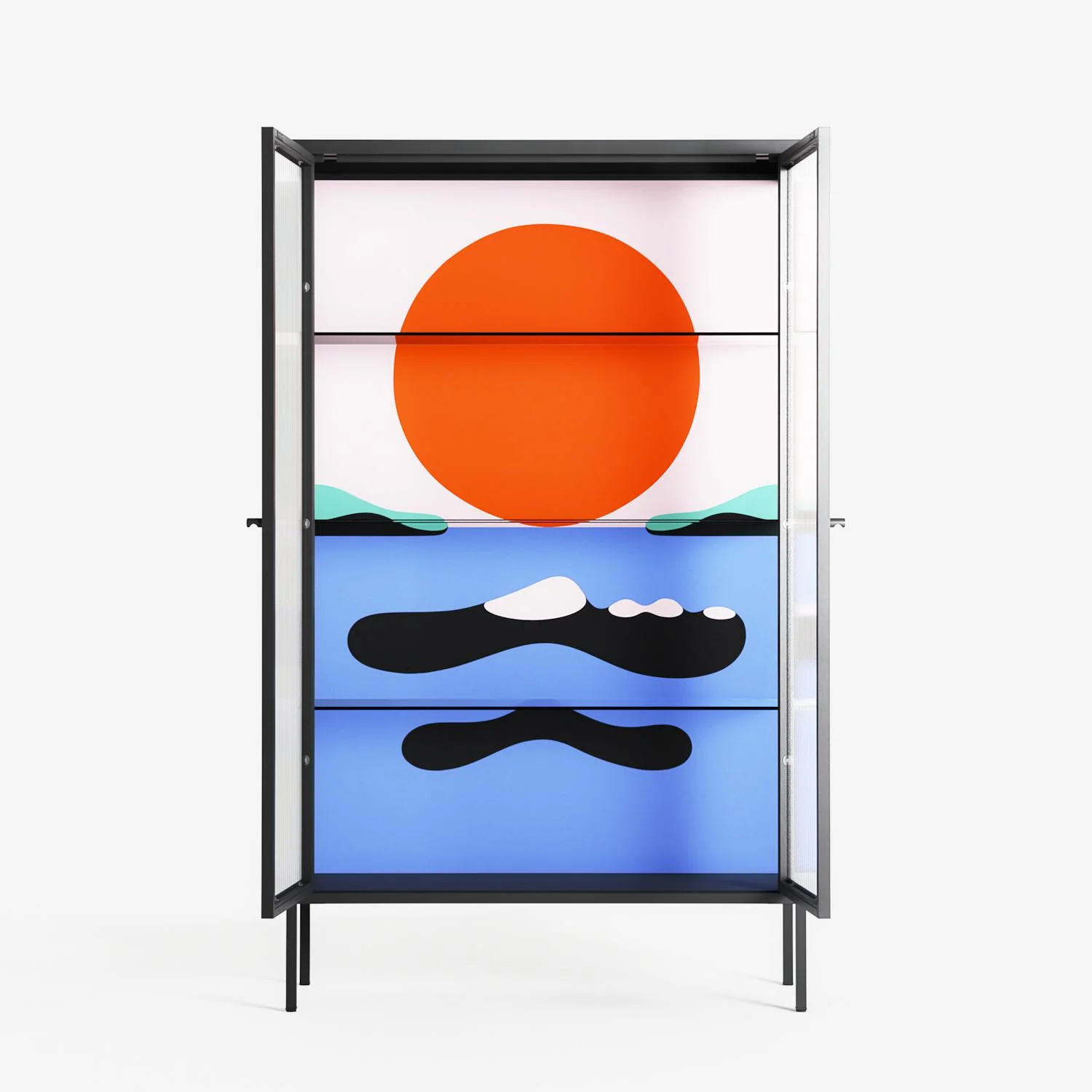 Immergé - Cabinet - David Vanadia - Antracite - Reeded glass - Image 3
