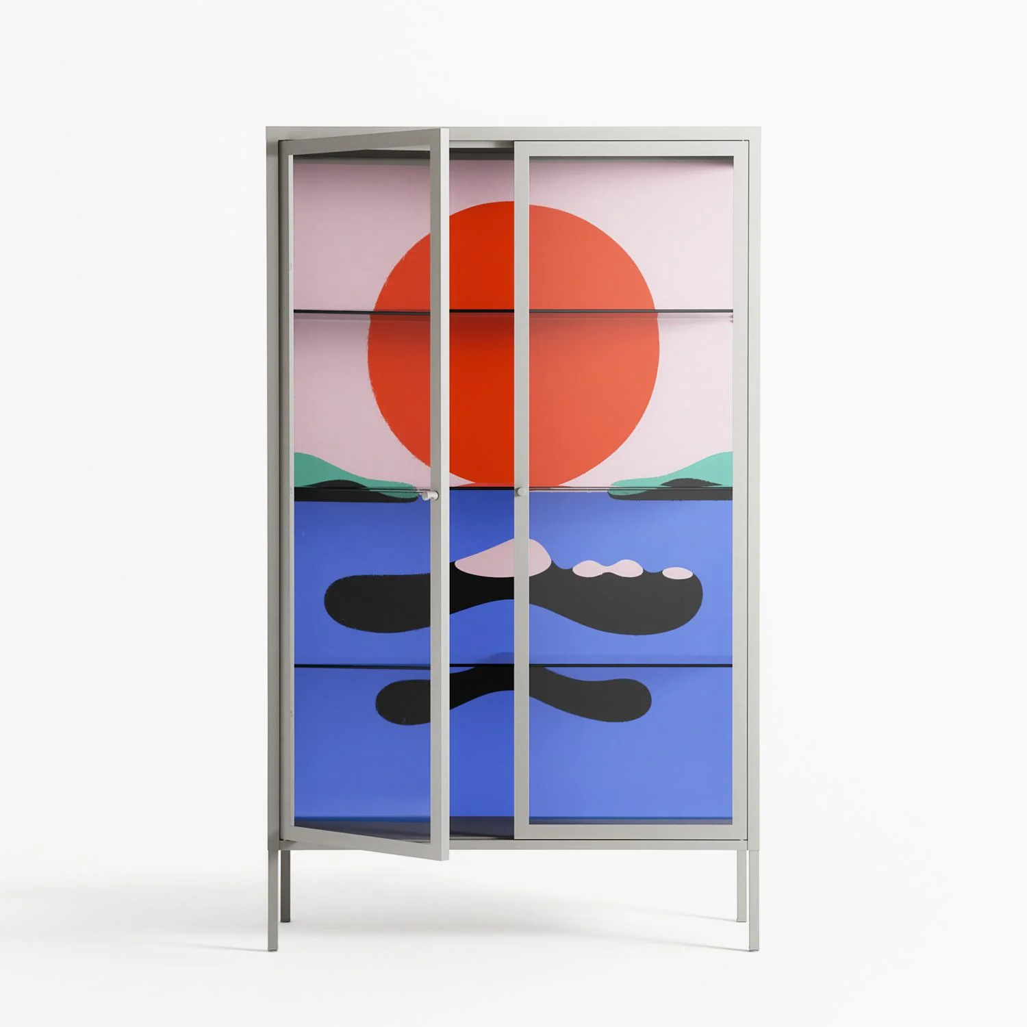 Immergé - Cabinet - David Vanadia - Chalk - Clear glass - Image 2