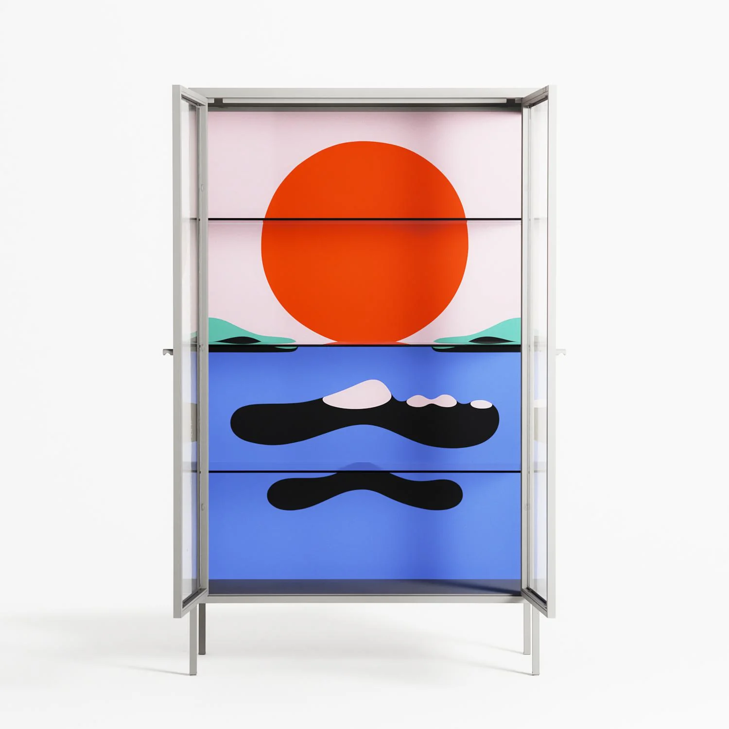 Immergé - Cabinet - David Vanadia - Chalk - Clear glass - Image 3