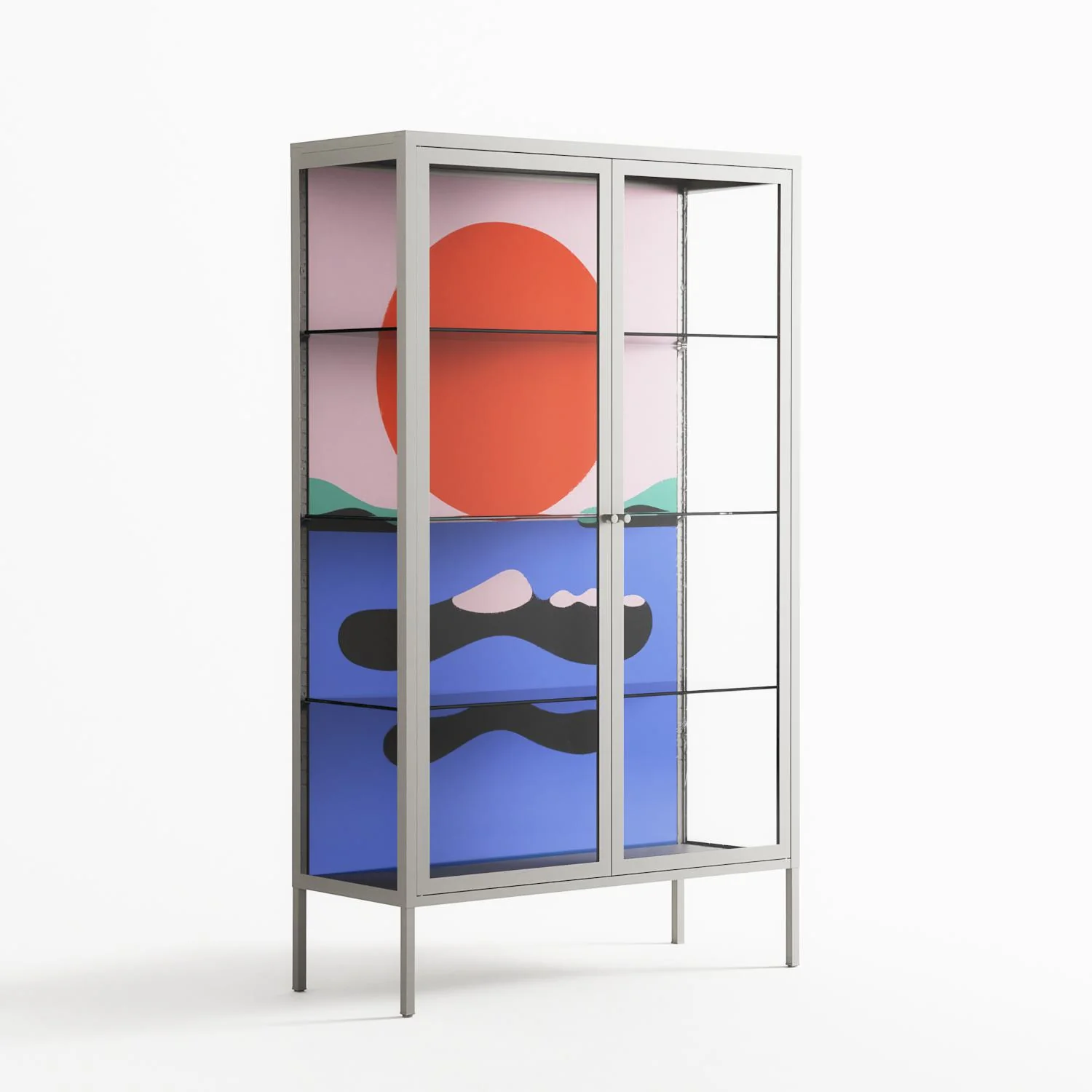Immergé - Cabinet - David Vanadia - Chalk - Clear glass - Image 4