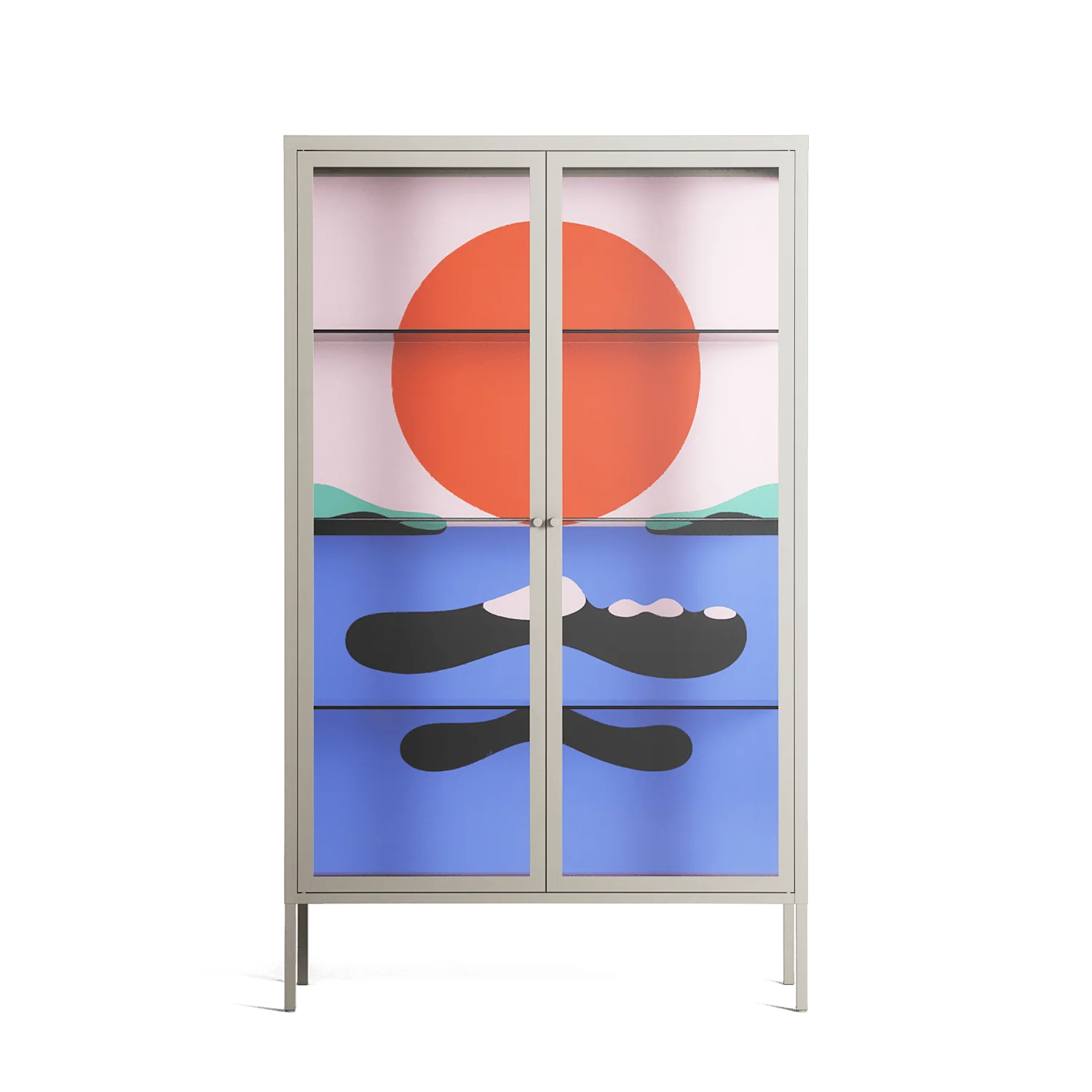 Immergé - Cabinet - David Vanadia - Pebble - Clear glass