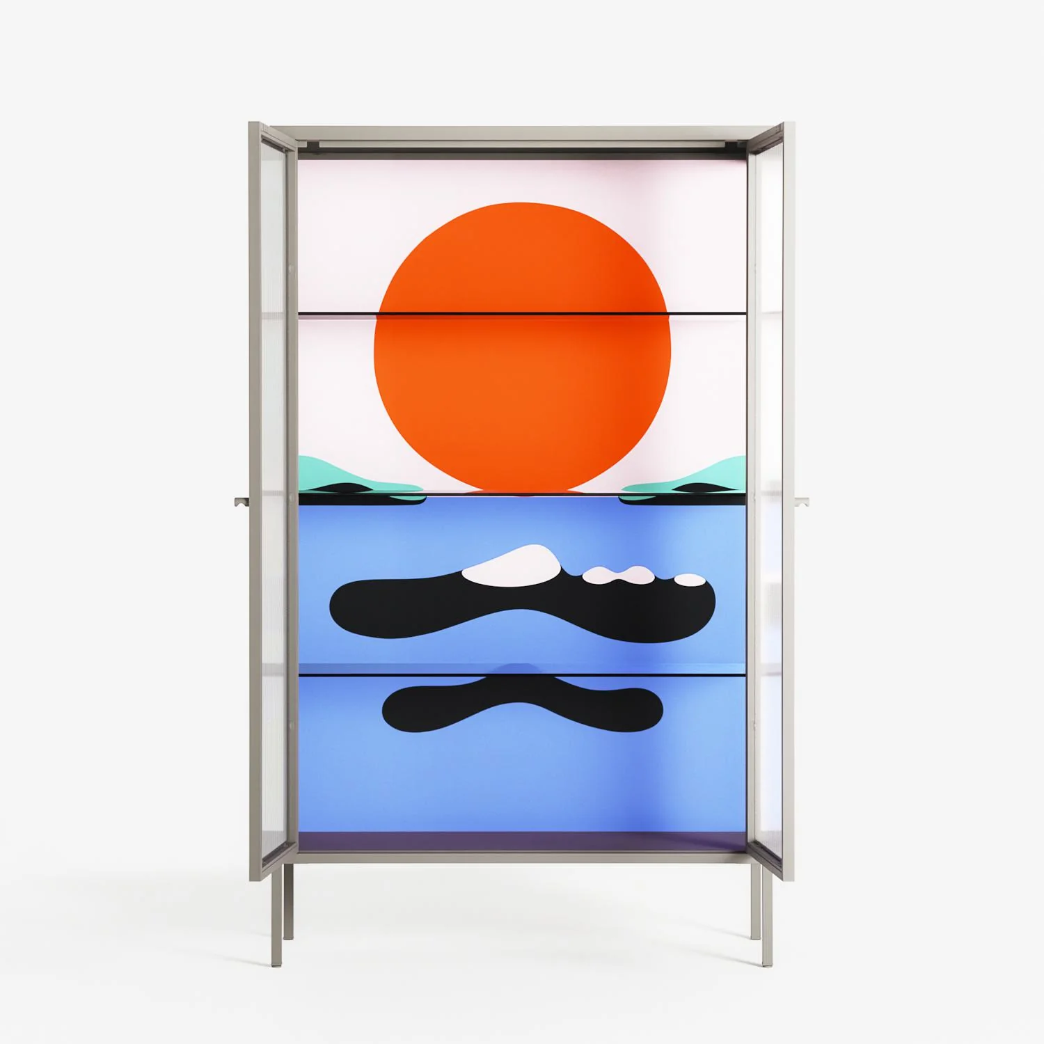 Immergé - Cabinet - David Vanadia - Pebble - Reeded glass - Image 3