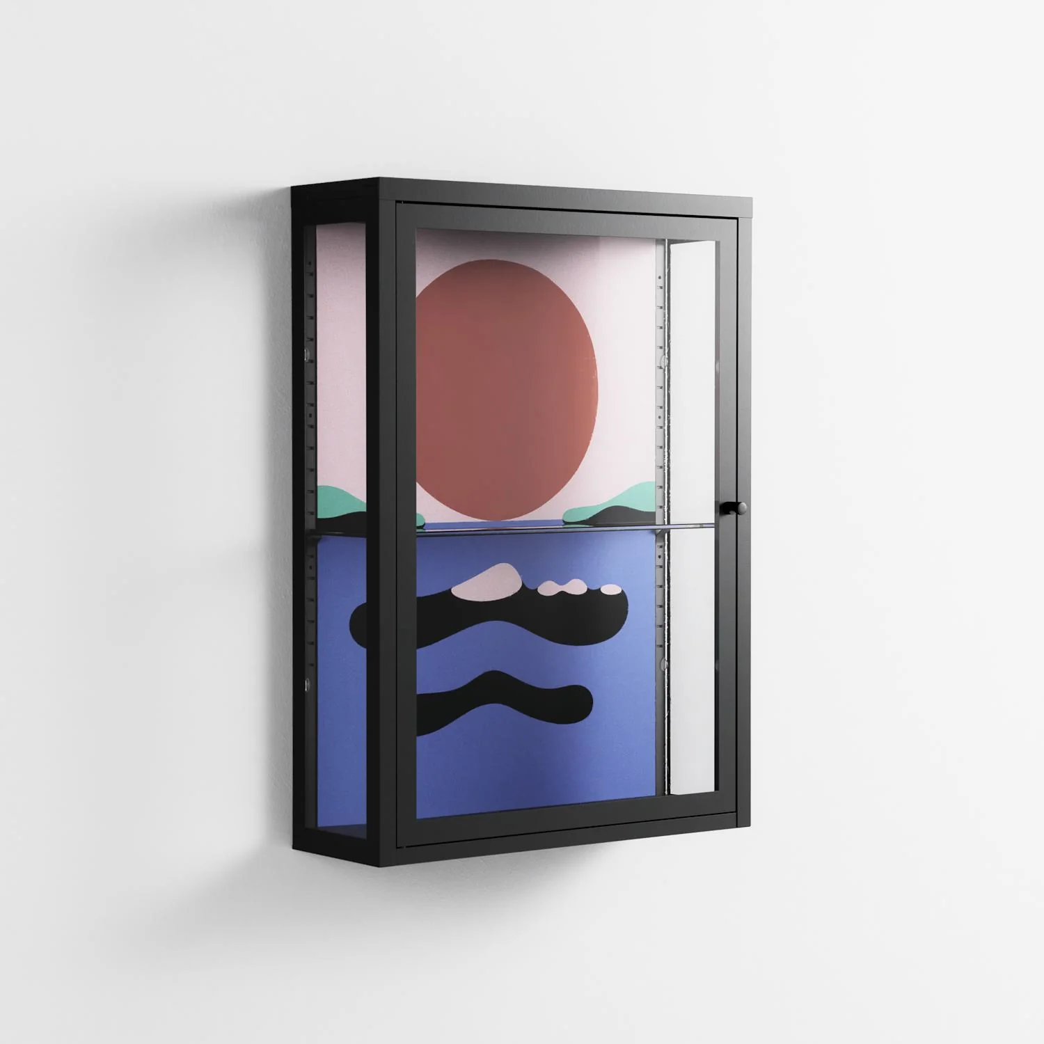 Immergé - Wall Cabinet - David Vanadia - Antracite - Clear glass - Image 4