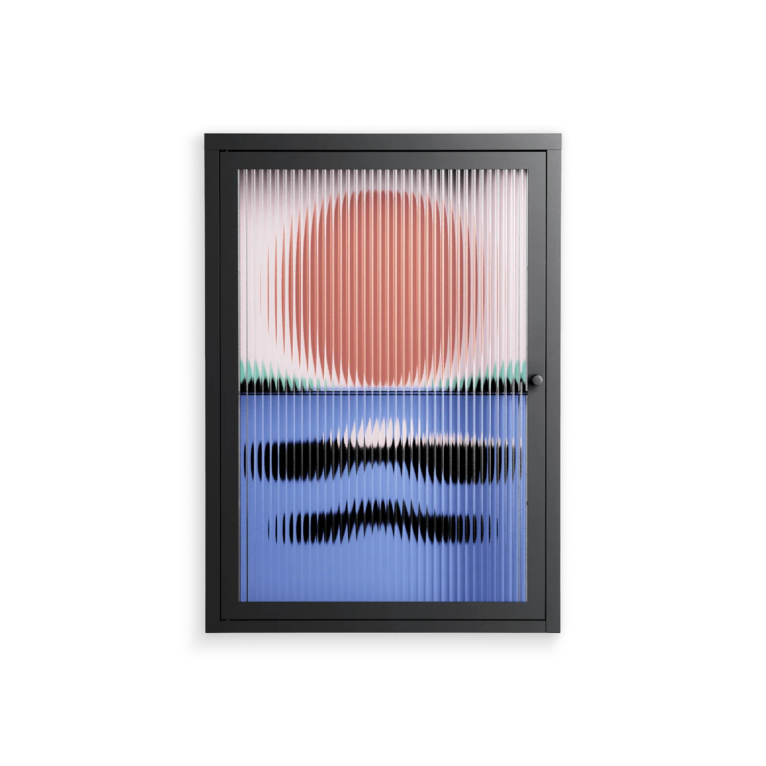 Immergé - Wall Cabinet - David Vanadia - Antracite - Reeded glass