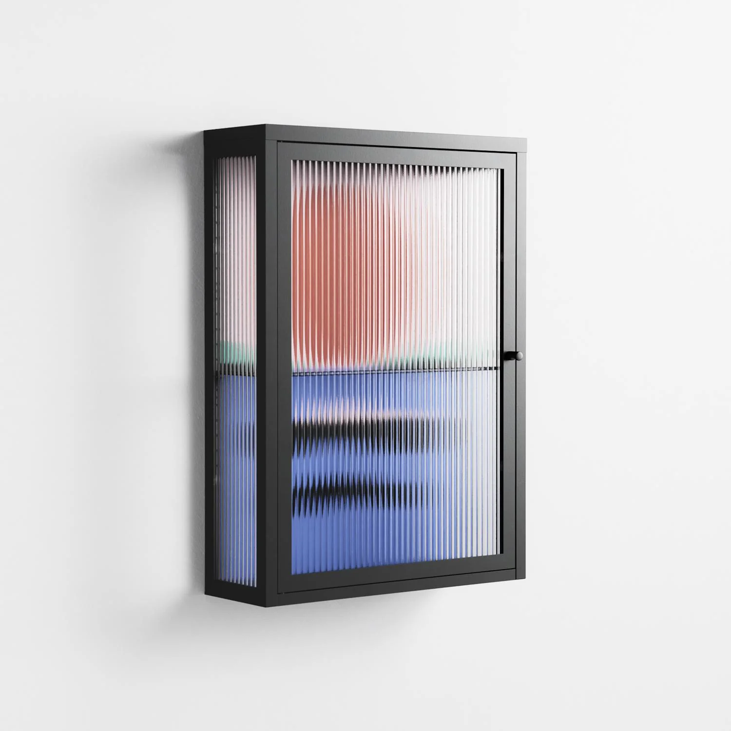 Immergé - Wall Cabinet - David Vanadia - Antracite - Reeded glass - Image 4
