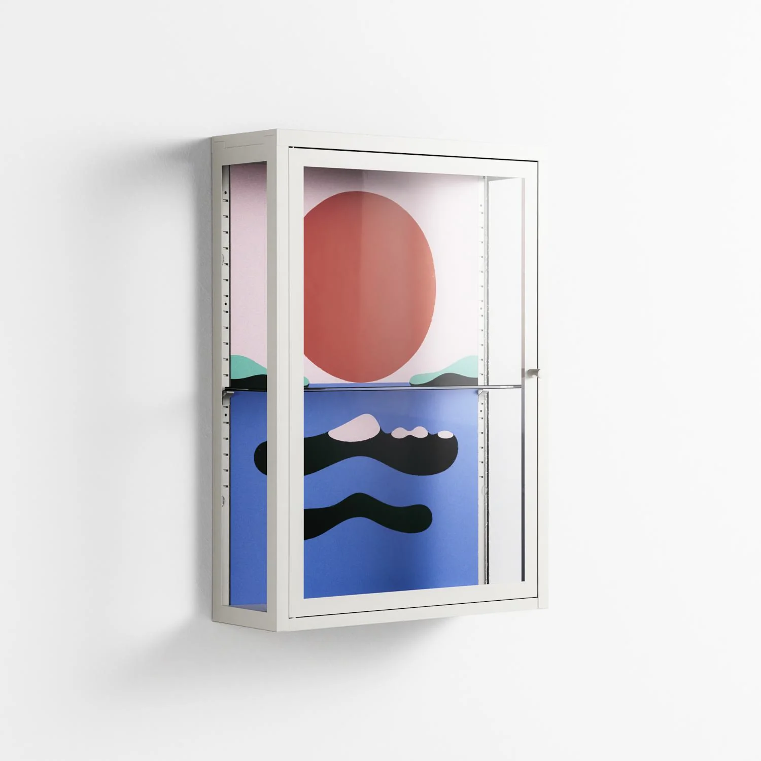 Immergé - Wall Cabinet - David Vanadia - Chalk - Clear glass - Image 4