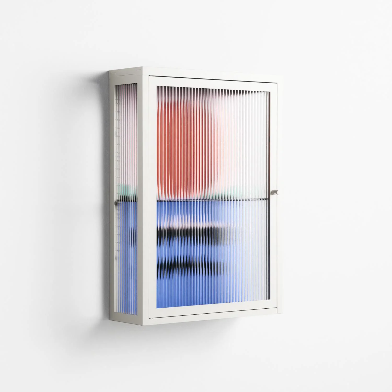 Immergé - Wall Cabinet - David Vanadia - Chalk - Reeded glass - Image 4