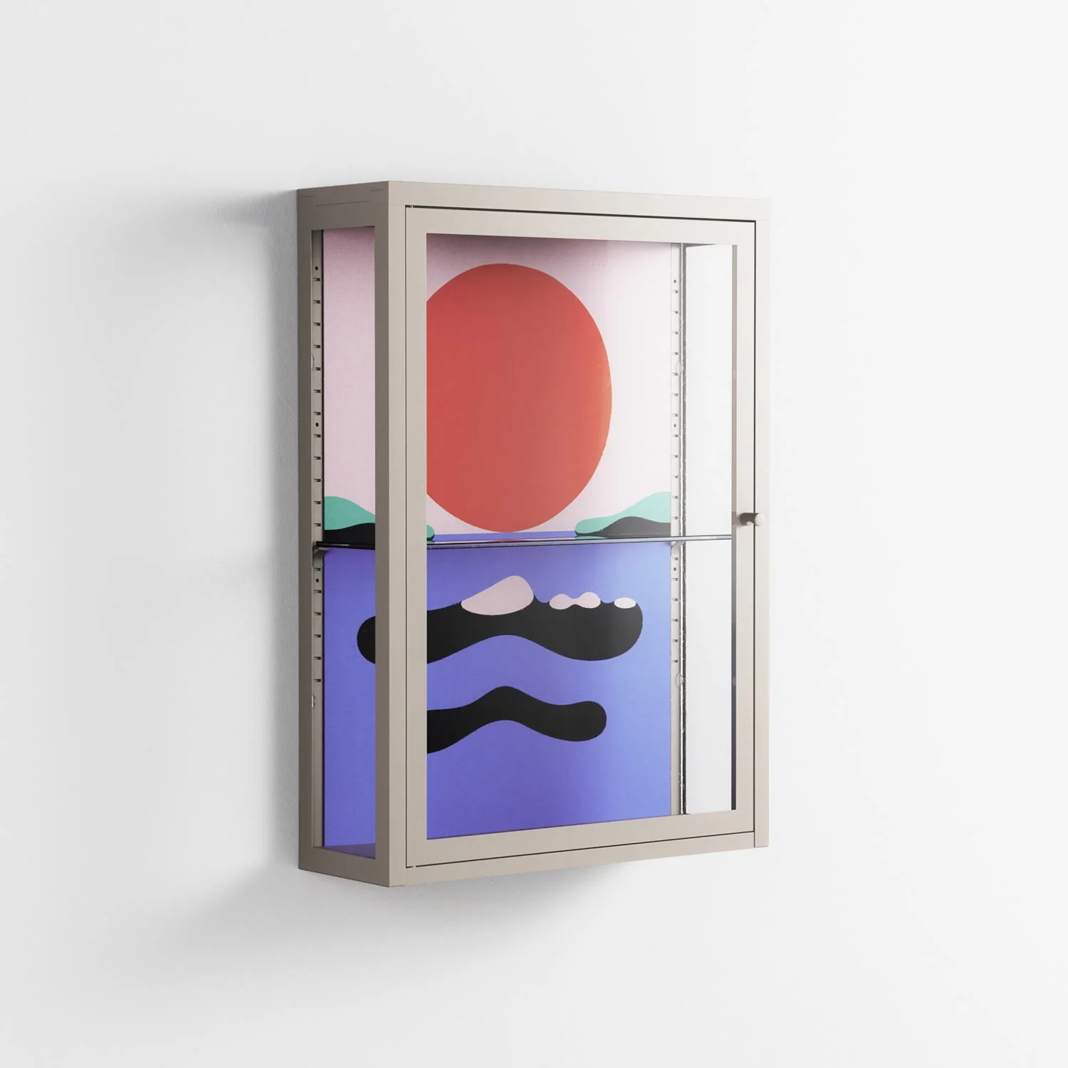 Immergé - Wall Cabinet - David Vanadia - Pebble - Clear glass - Image 4