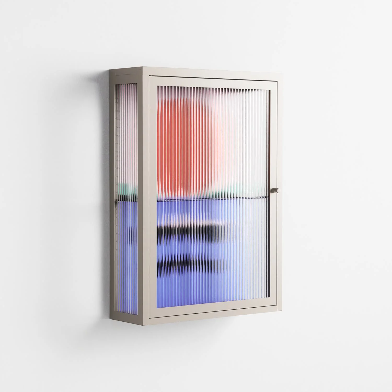 Immergé - Wall Cabinet - David Vanadia - Pebble - Reeded glass - Image 4