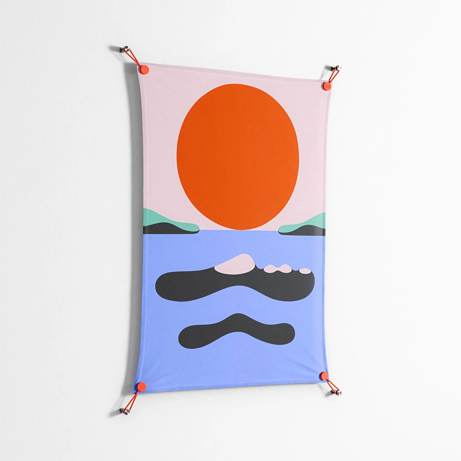 Immergé - Work On Wall - David Vanadia - Orange - 70 x 100 cm - Image 2