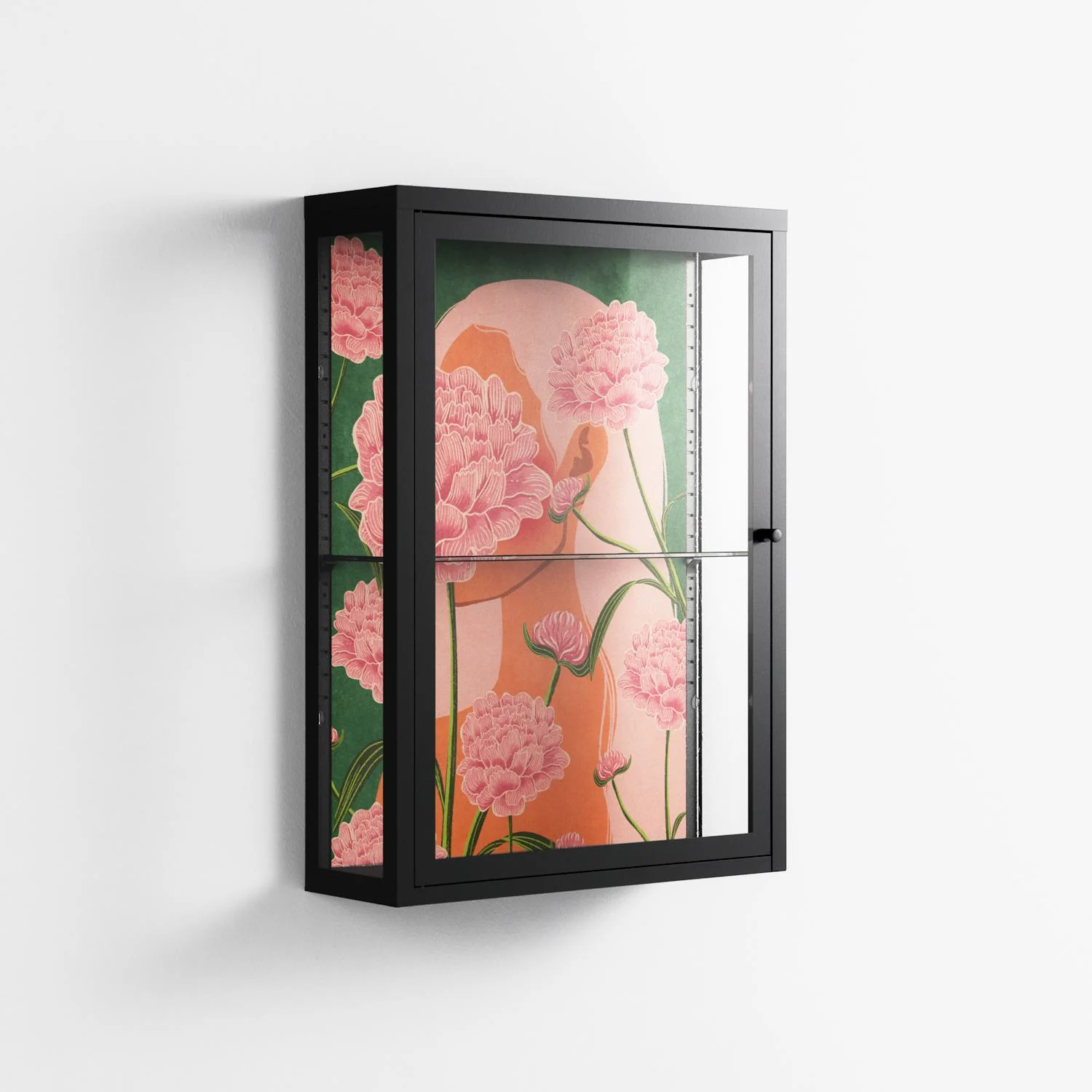 Inside Flowers - Wall Cabinet - Raissa Oltmanns - Antracite - Clear glass - Image 4