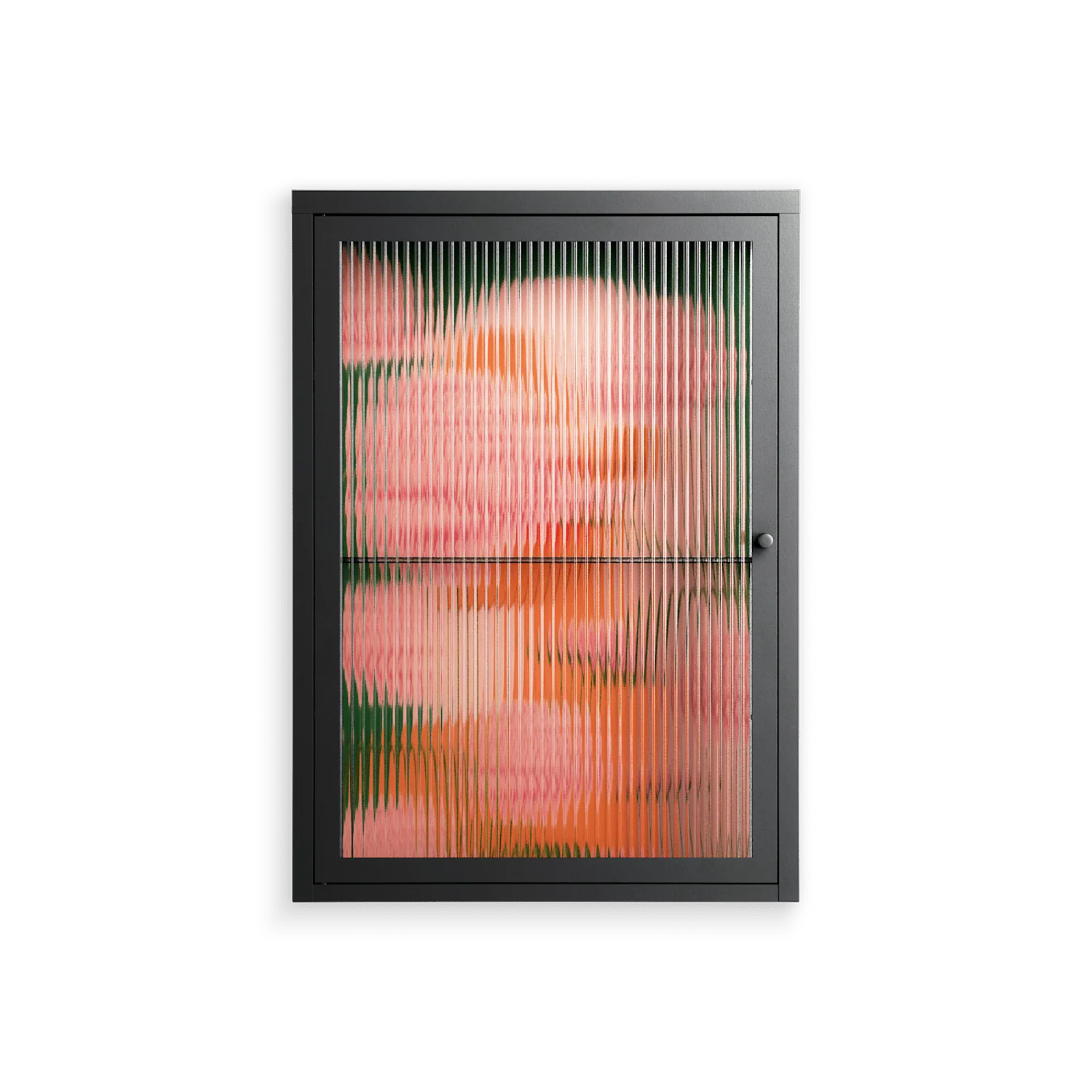 Inside Flowers - Wall Cabinet - Raissa Oltmanns - Antracite - Reeded glass